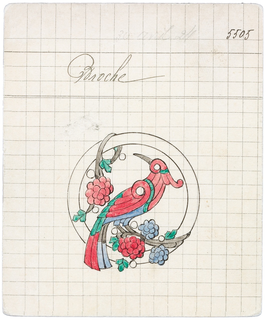 Product card of a Bird brooch, 1924
Van Cleef & Arpels Archives