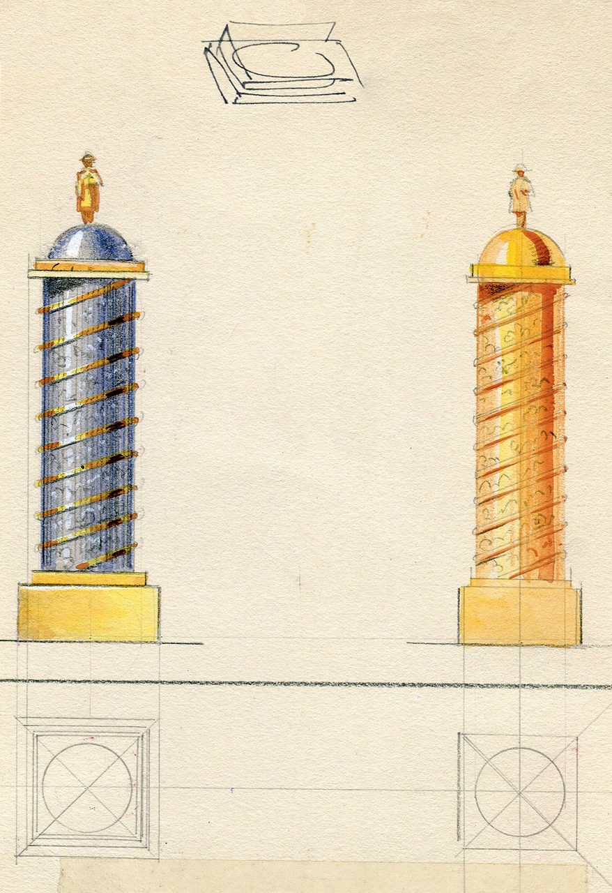 Pancarte produit du Briquet colonne Vendôme, 1950