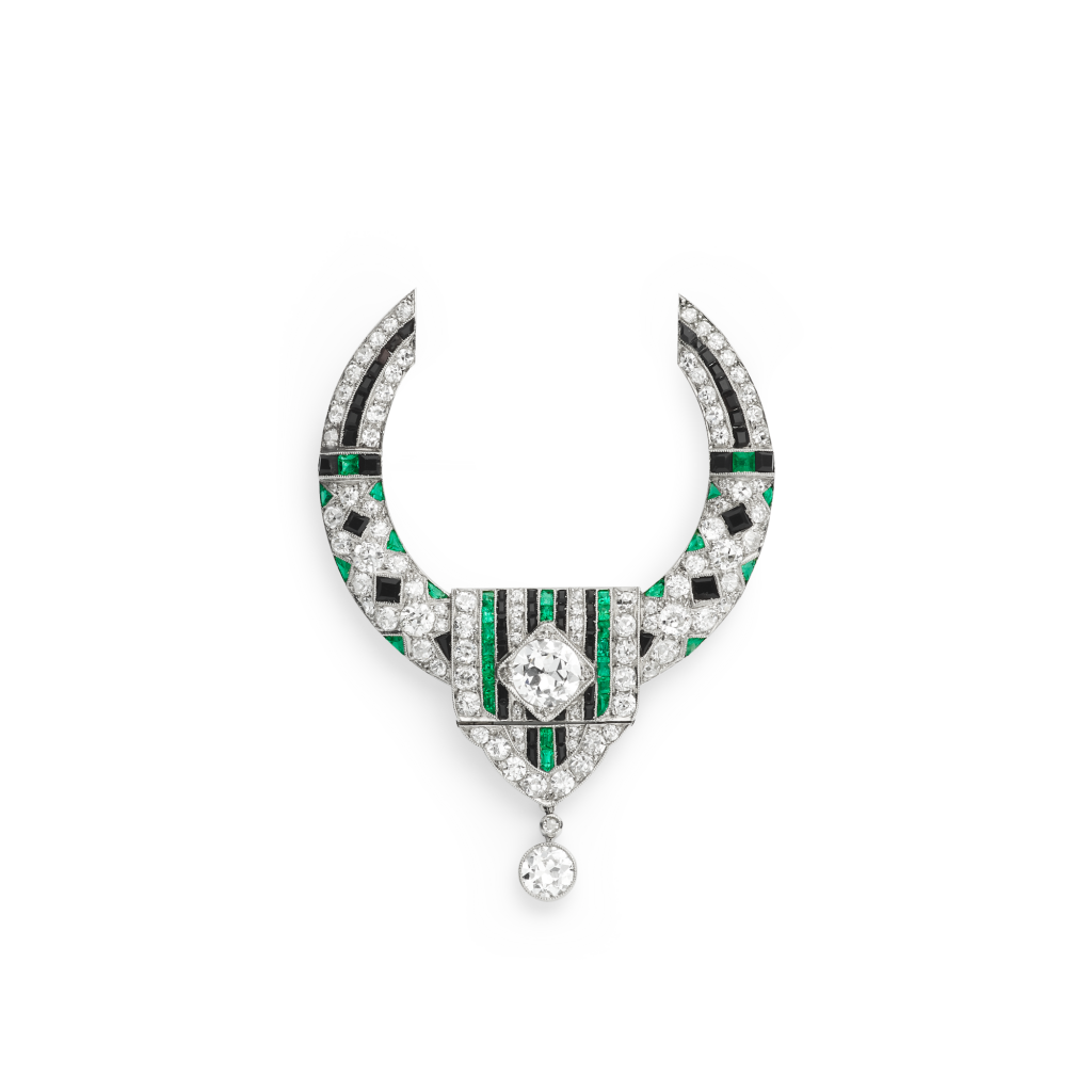 Lambrequin Anneau brooch