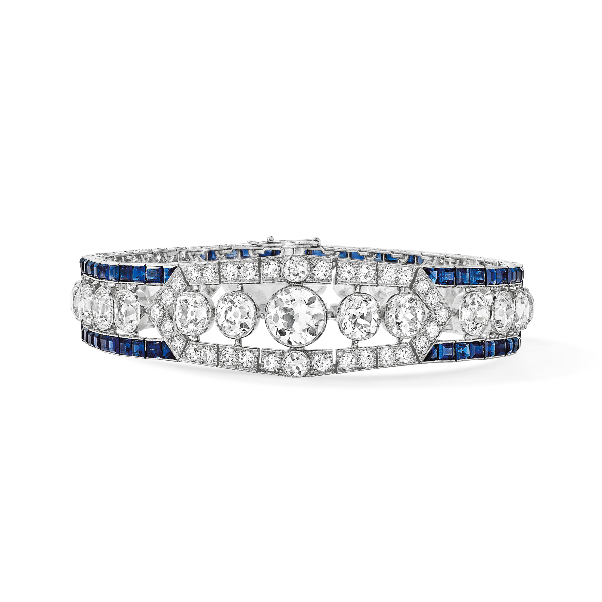 Bracelet, 1921
Platinum, sapphires, and diamonds
Van Cleef & Arpels Collection
