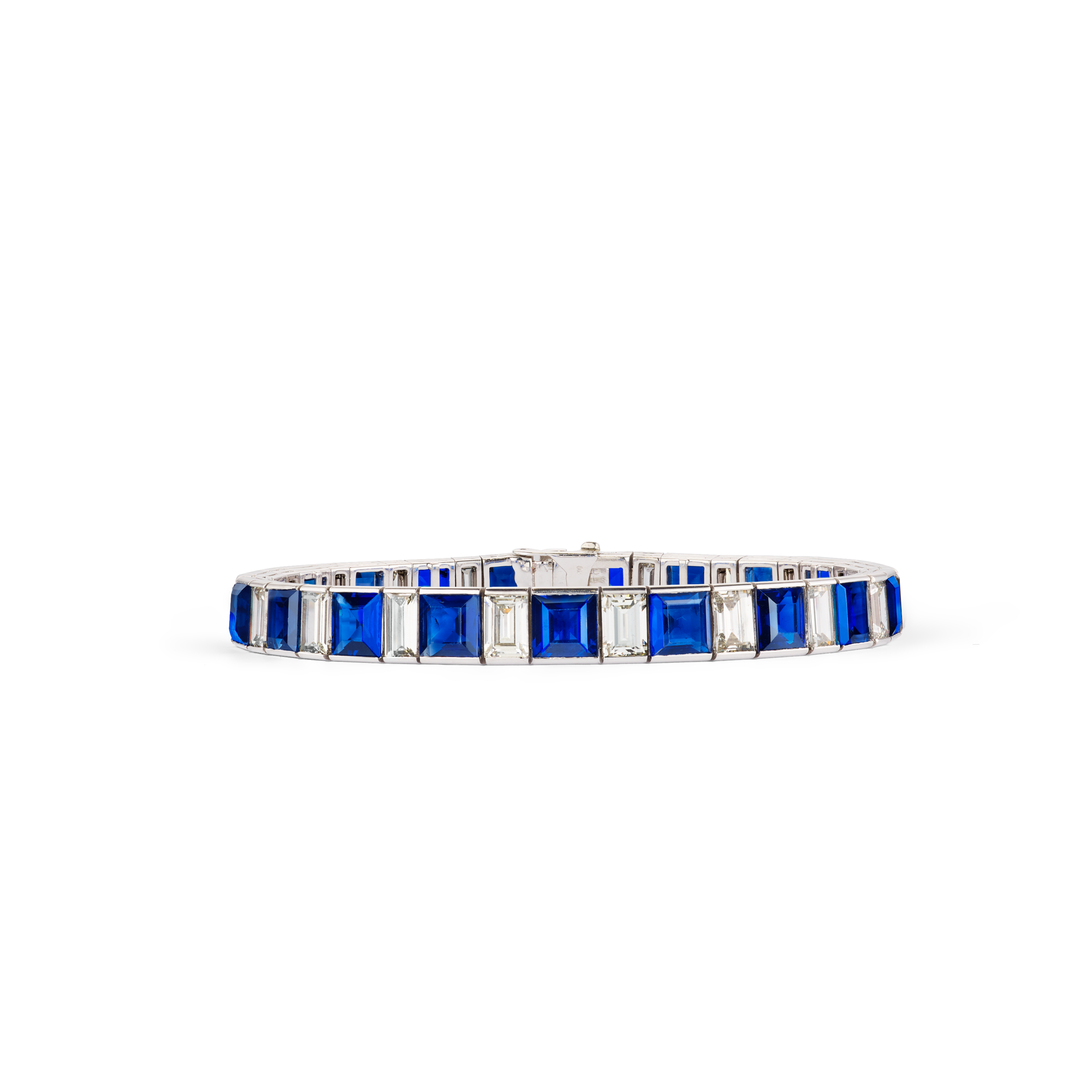 Bracelet, 1923
Platinum, sapphires, and diamonds 
Van Cleef & Arpels Collection