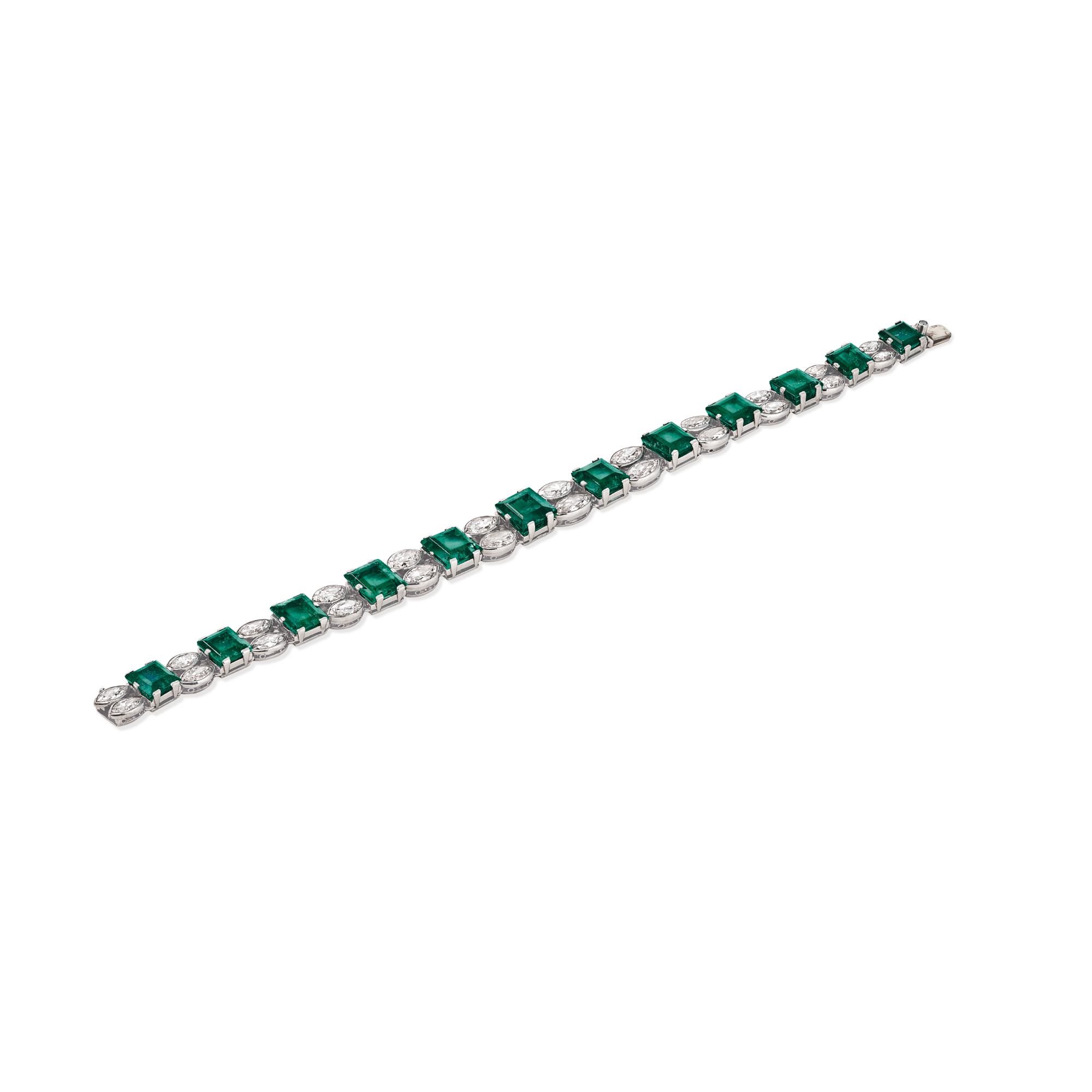 Bracelet, 1924
Platinum, emeralds and diamonds
Van Cleef & Arpels Collection