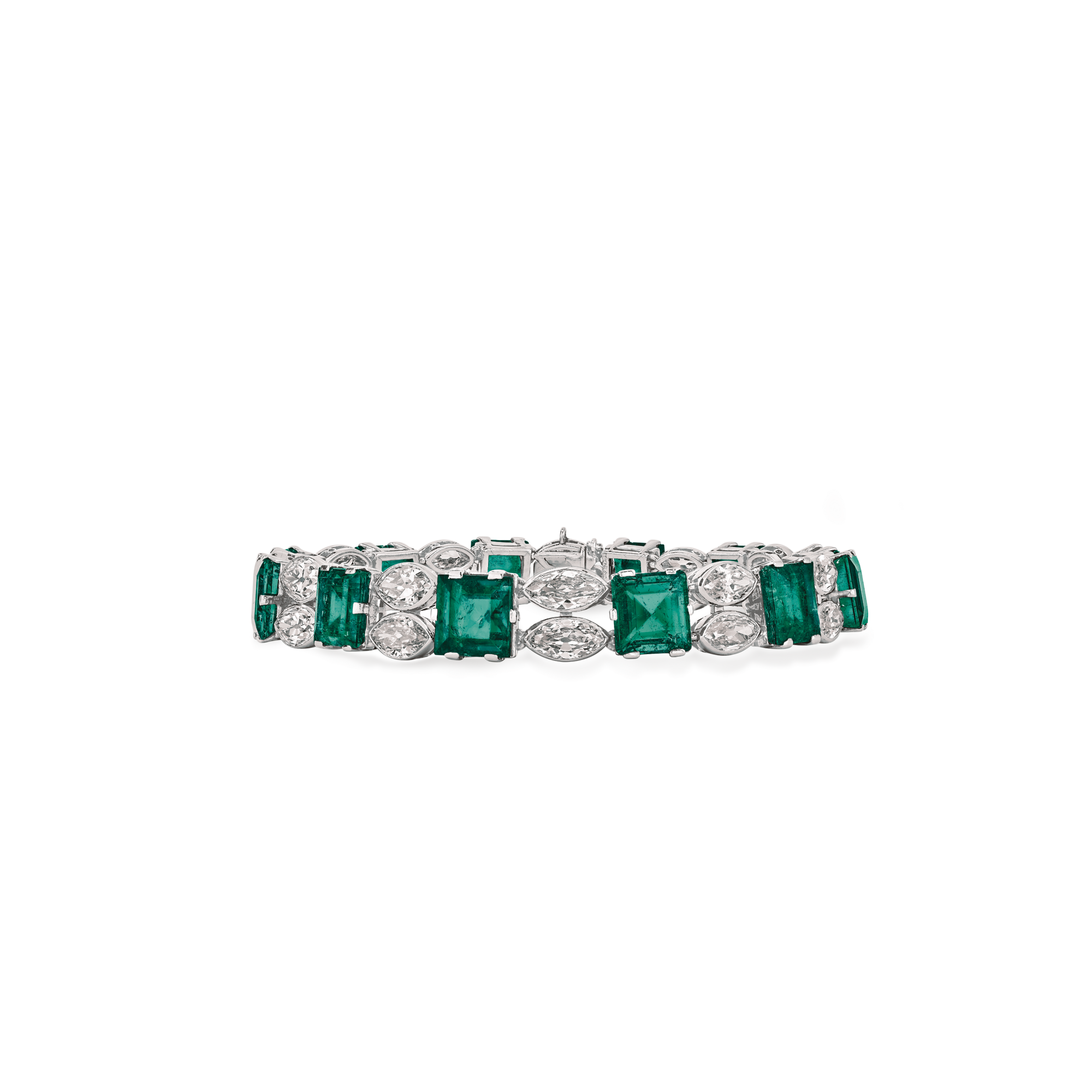 Bracelet, 1924
Platinum, emeralds and diamonds
Van Cleef & Arpels Collection