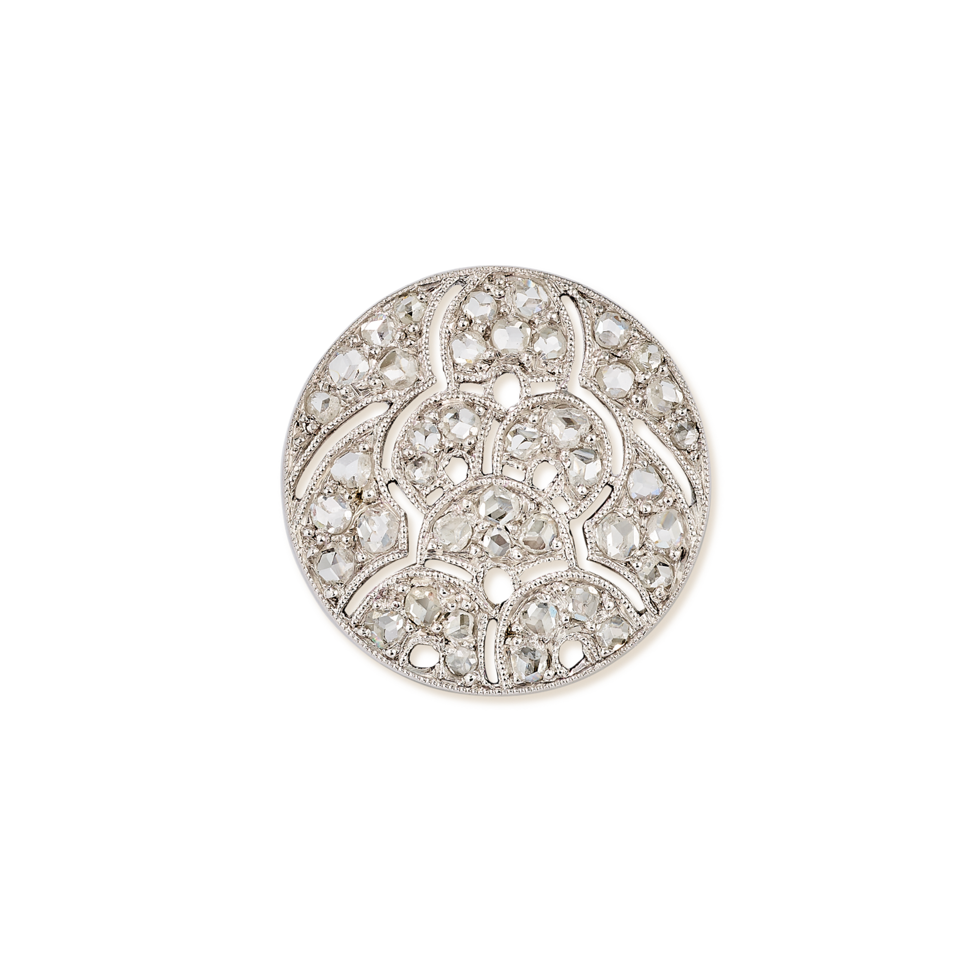 Vest button, 1928
Platinum and diamonds
Van Cleef & Arpels Collection