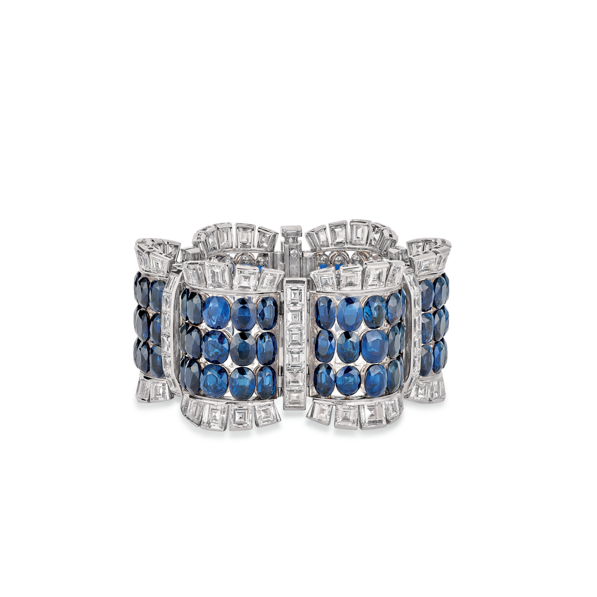 Bracelet, 1937
Platinum, white gold, sapphires, and diamonds
Van Cleef & Arpels Collection