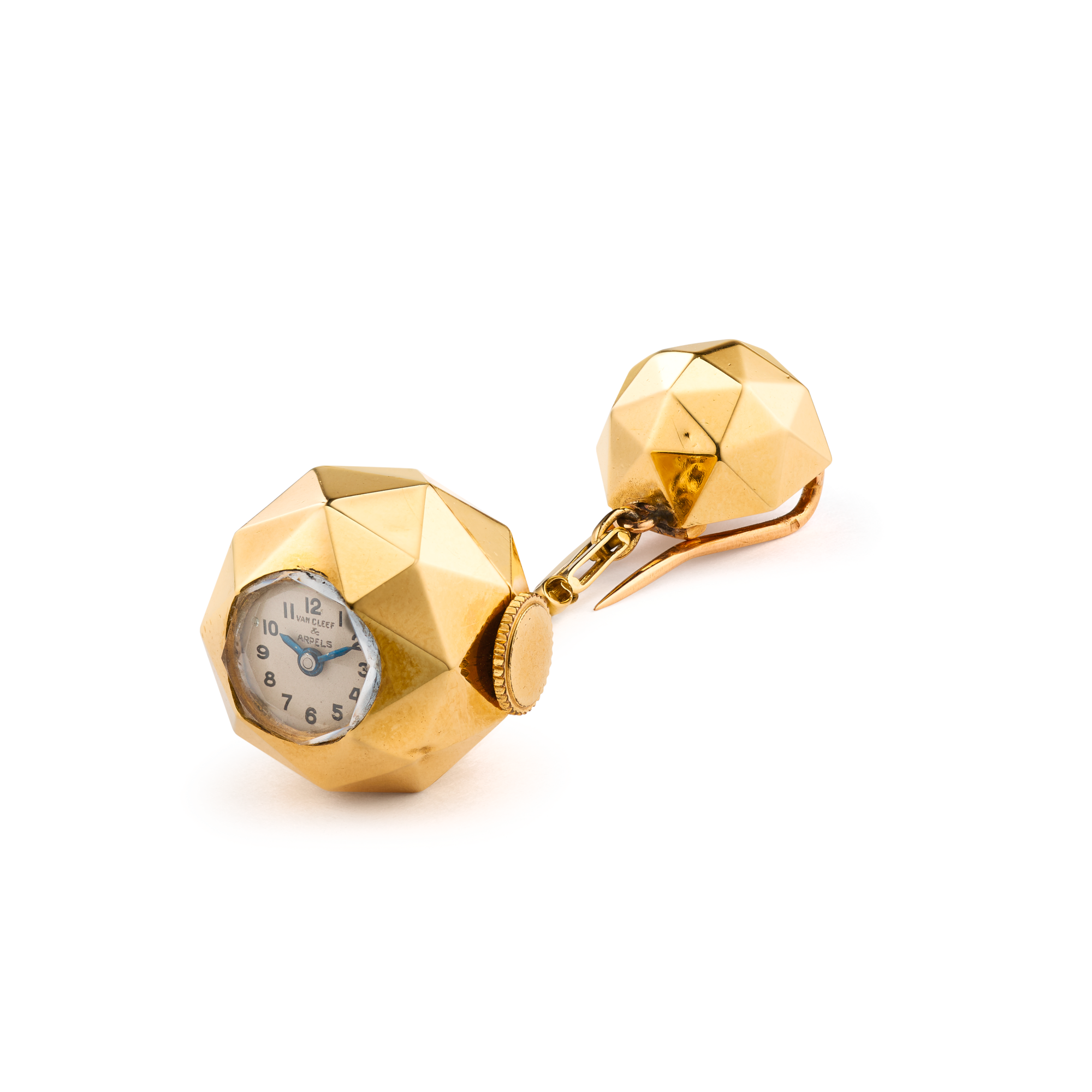 Faceted Spheres chatelaine watch, 1937
Yellow gold
Van Cleef & Arpels Collection