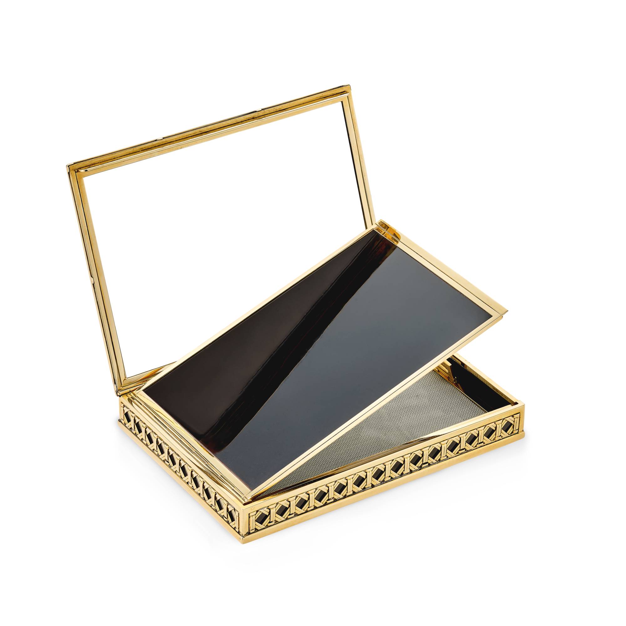 Powder case, 1951
Yellow gold, lacquer
Van Cleef & Arpels Collection