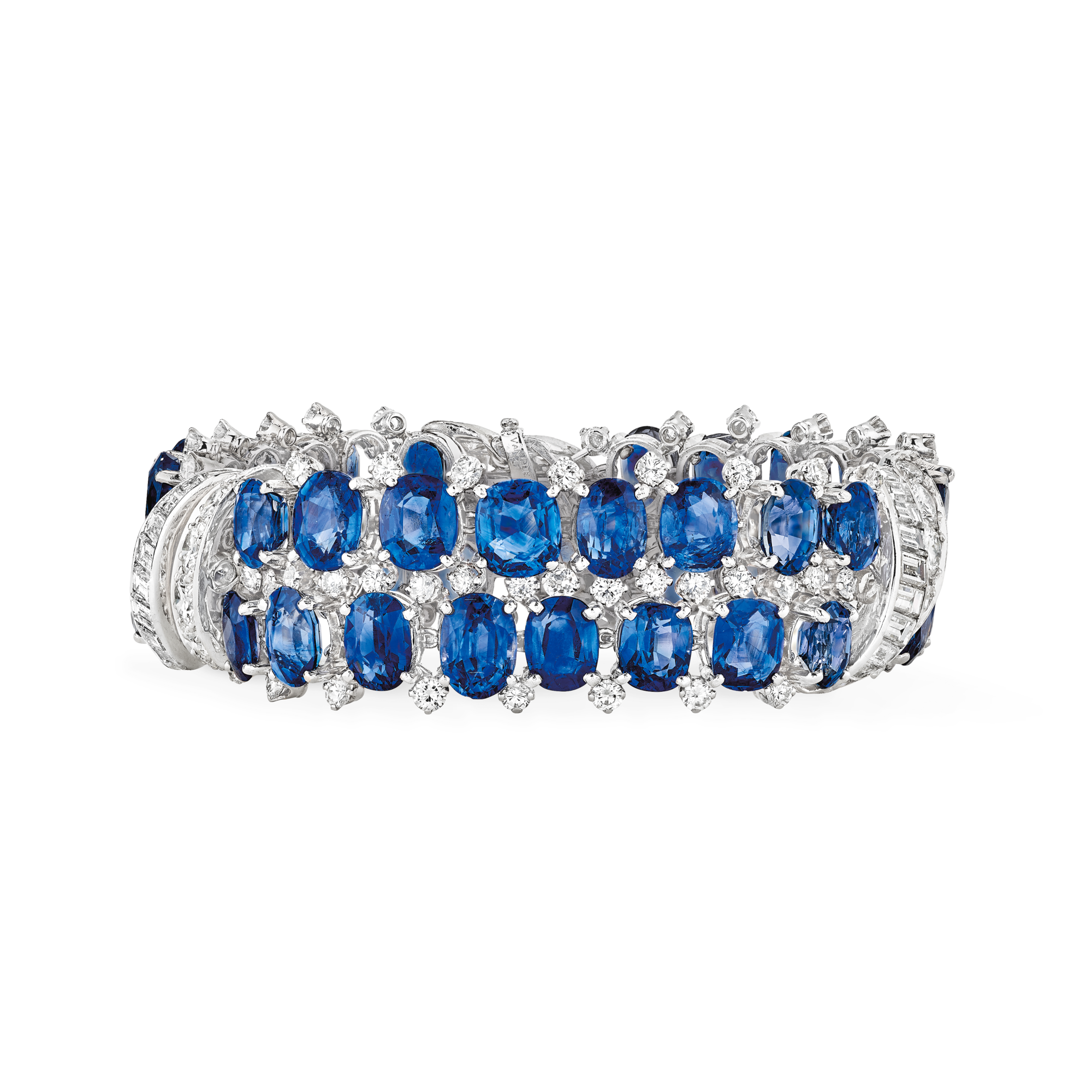 Bracelet, 1955
Platinum, sapphires, diamonds
Van Cleef & Arpels Collection