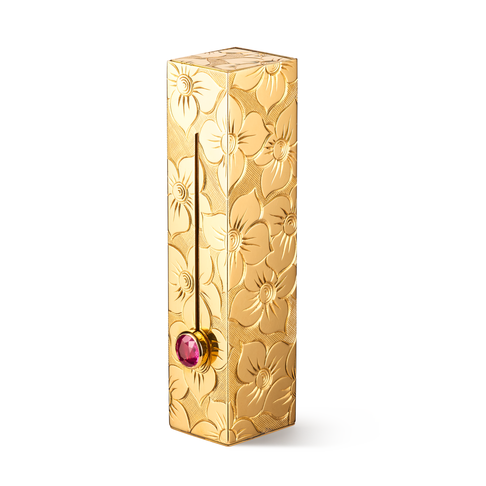 Primeroses lipstick, 1956
Yellow gold, ruby
Van Cleef & Arpels Collection
