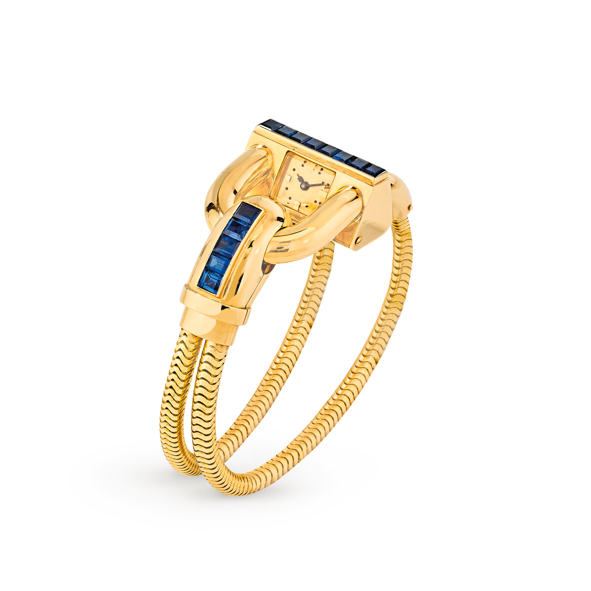 Cadenas watch, 1943
Yellow gold and sapphires
Van Cleef & Arpels Collection