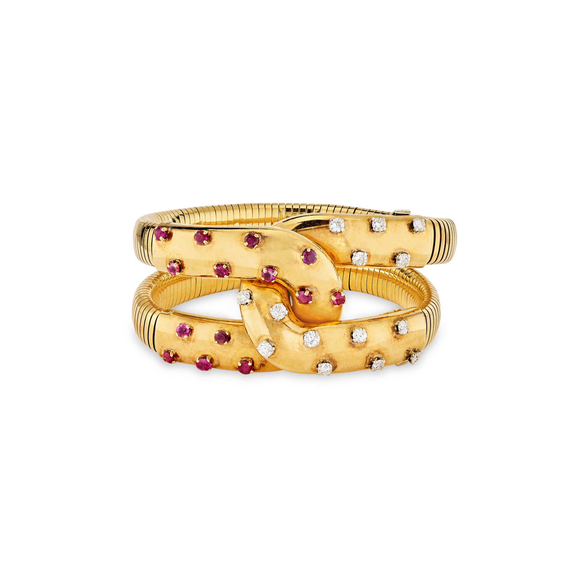 Belle-Helene bracelet, 1946
Platinum, yellow gold, rubies, diamonds
Van Cleef & Arpels Collection