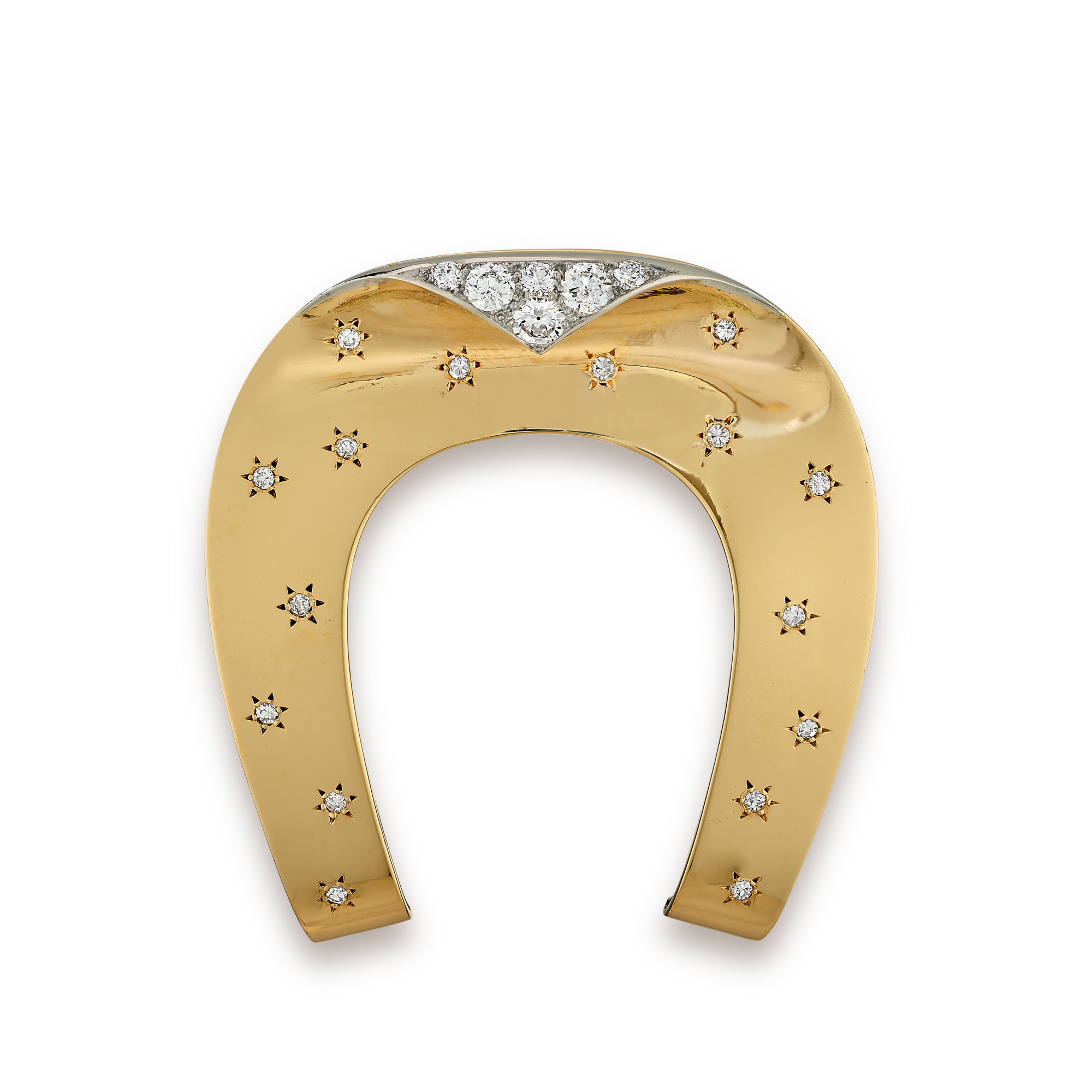 Horseshoe clip, 1938
Platinum, yellow gold, and diamonds
Van Cleef & Arpels Collection