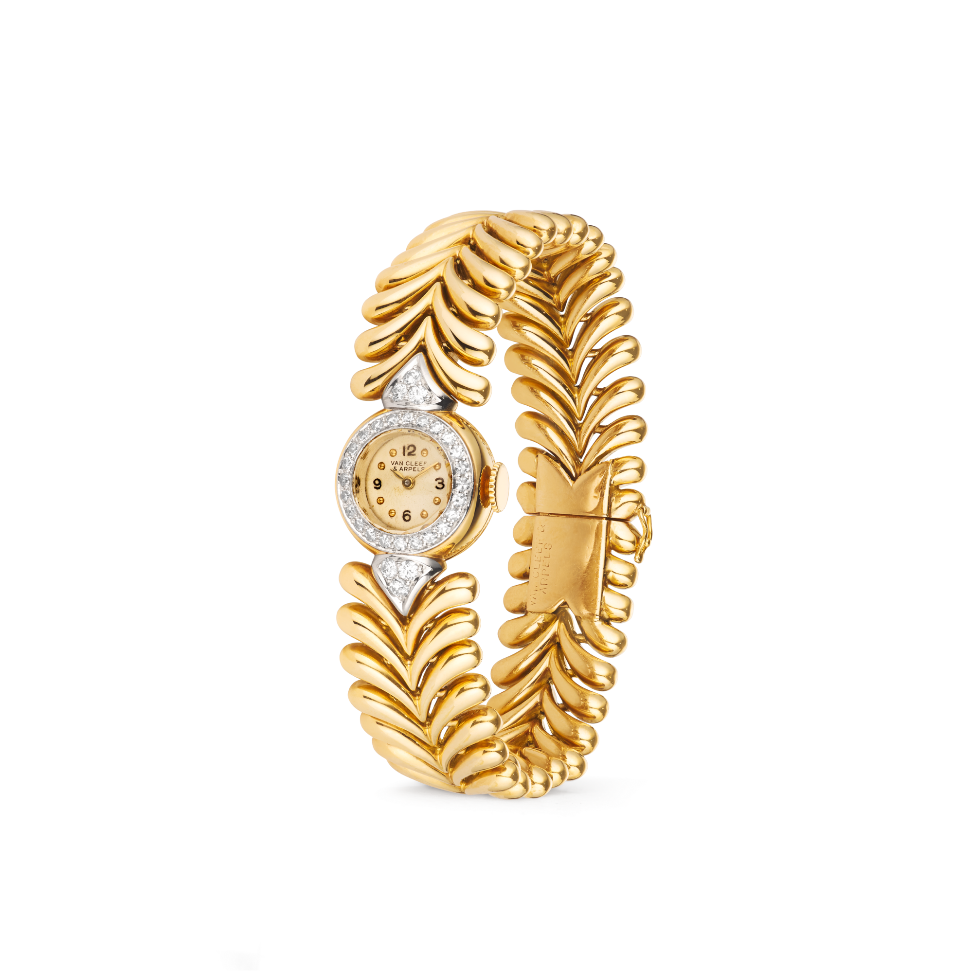 Wristwatch, 1952
Yellow gold and diamonds
Van Cleef & Arpels Collection