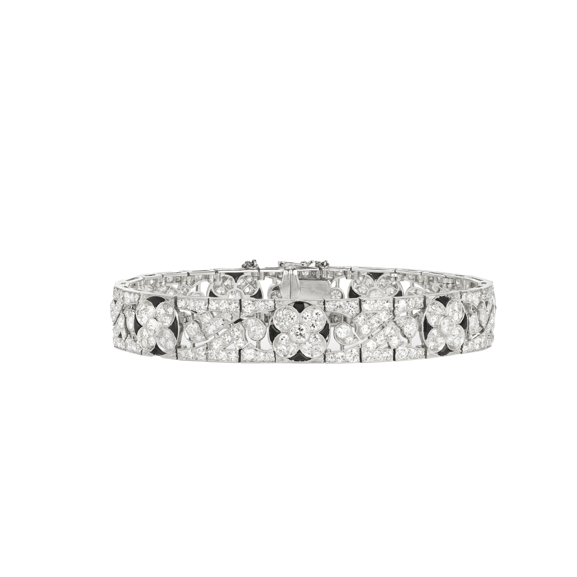 Bracelet, 1923
Platinum, onyx, and diamonds 
Van Cleef & Arpels Collection