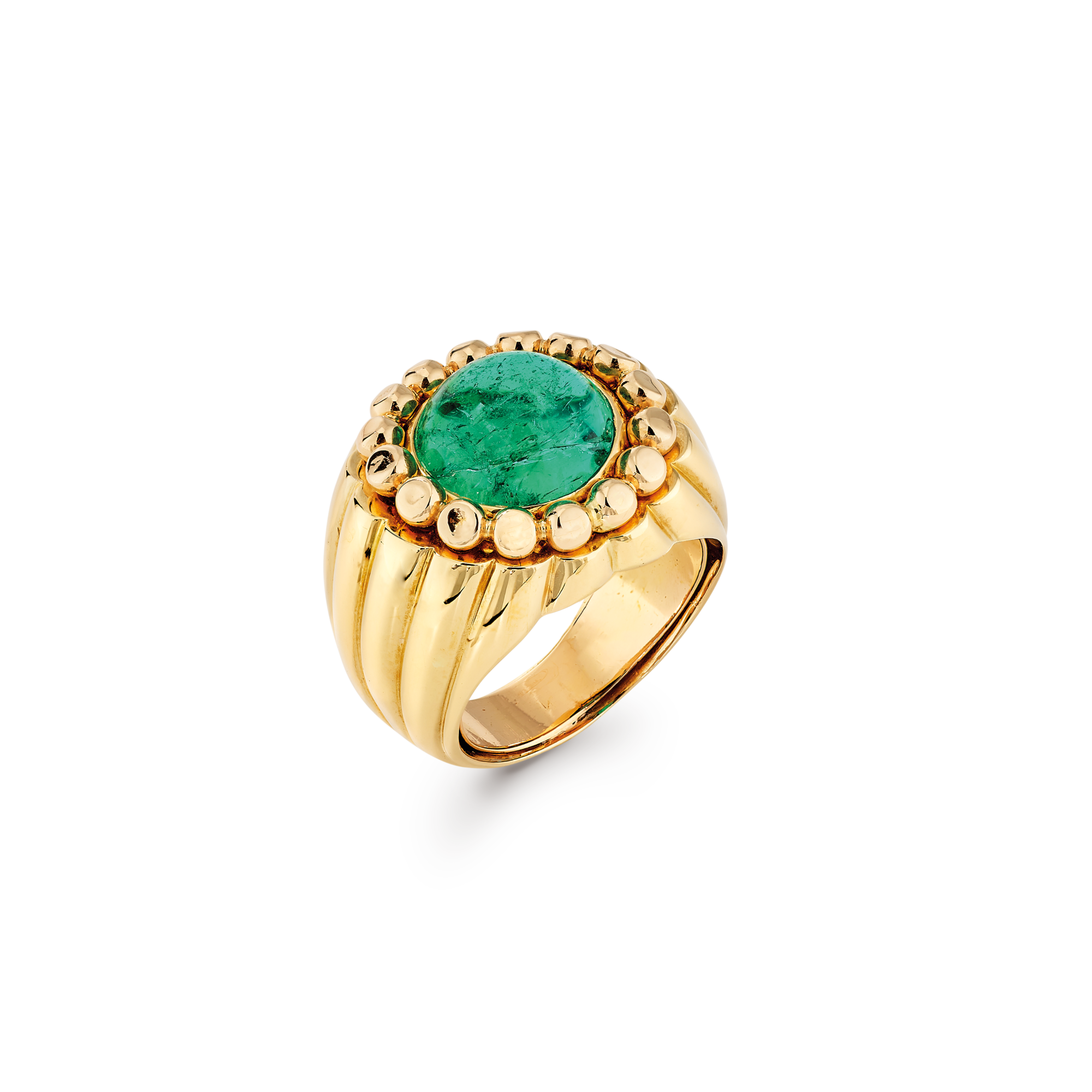 Ring, 1949
Yellow gold and emerald
Van Cleef & Arpels Collection