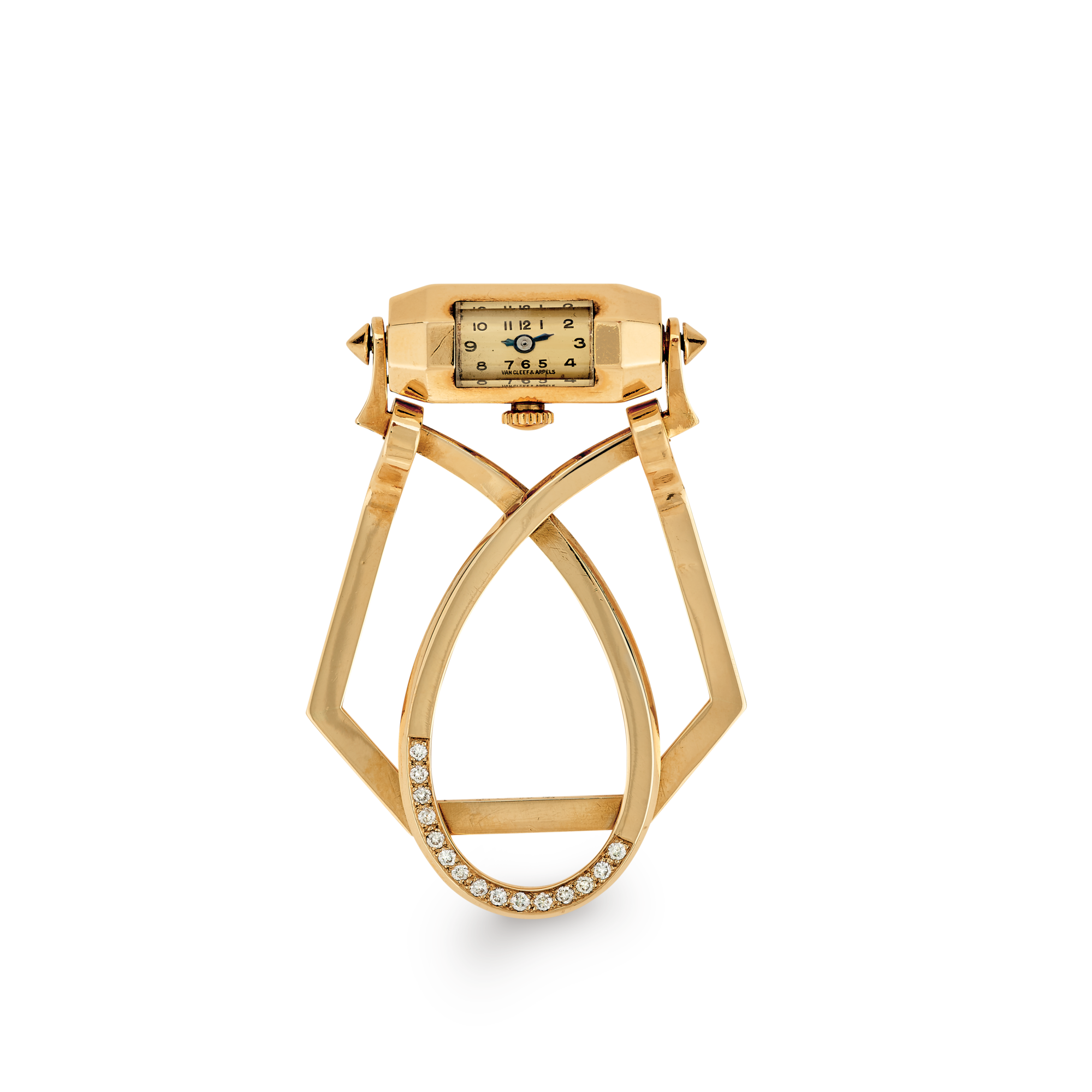 Billfold with watch, 1945
Yellow gold and diamonds
Van Cleef & Arpels Collection