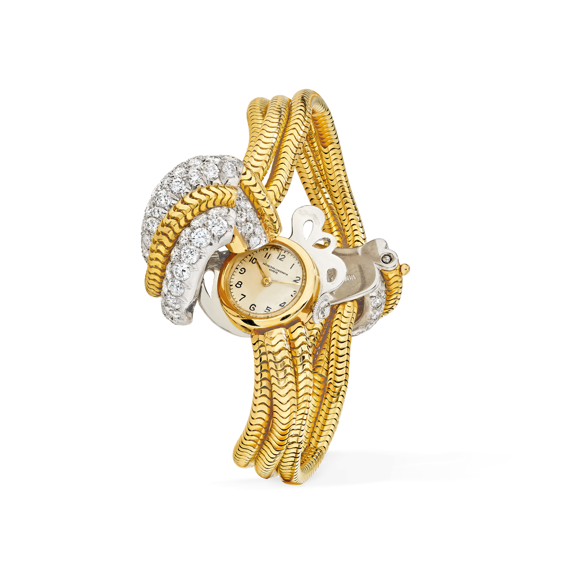 Wristwatch, 1953
Yellow gold, white gold, and diamonds
Van Cleef & Arpels Collection