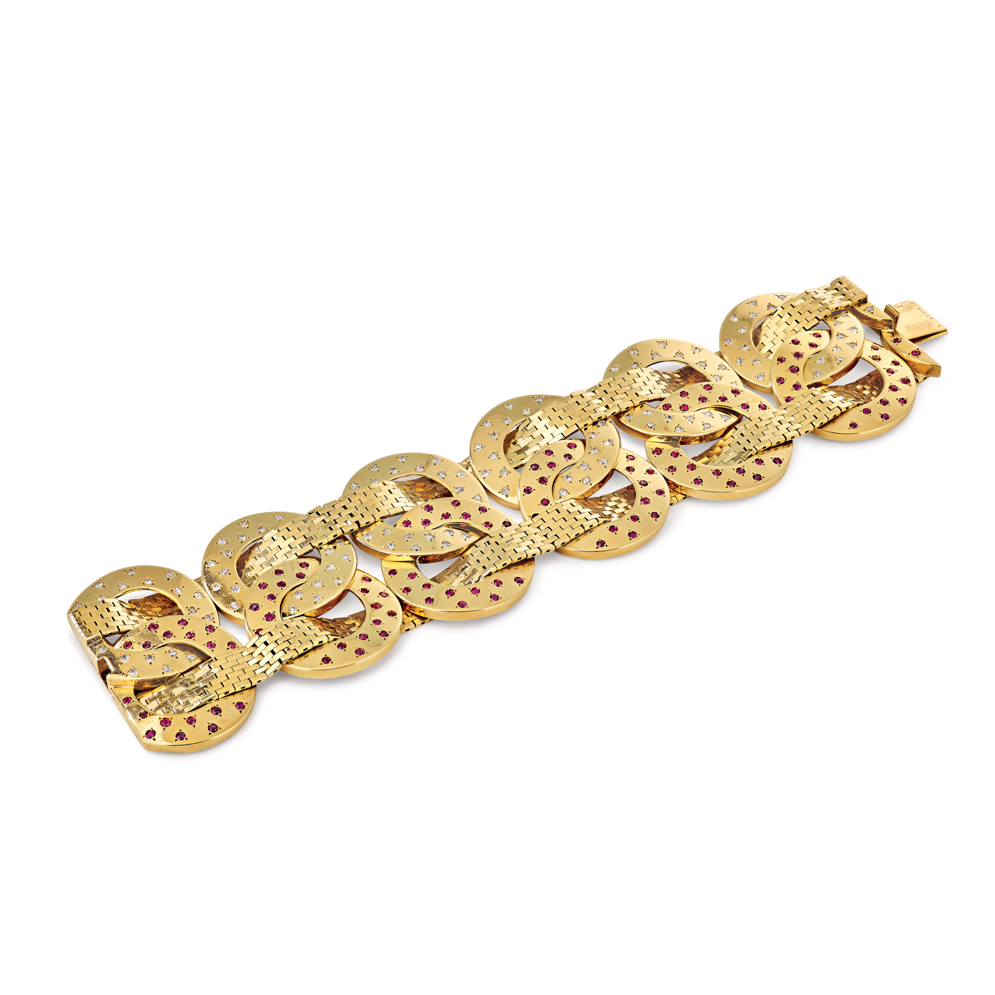 Anneaux bracelet, 1938
Yellow gold, rubies, and diamonds
Van Cleef & Arpels Collection