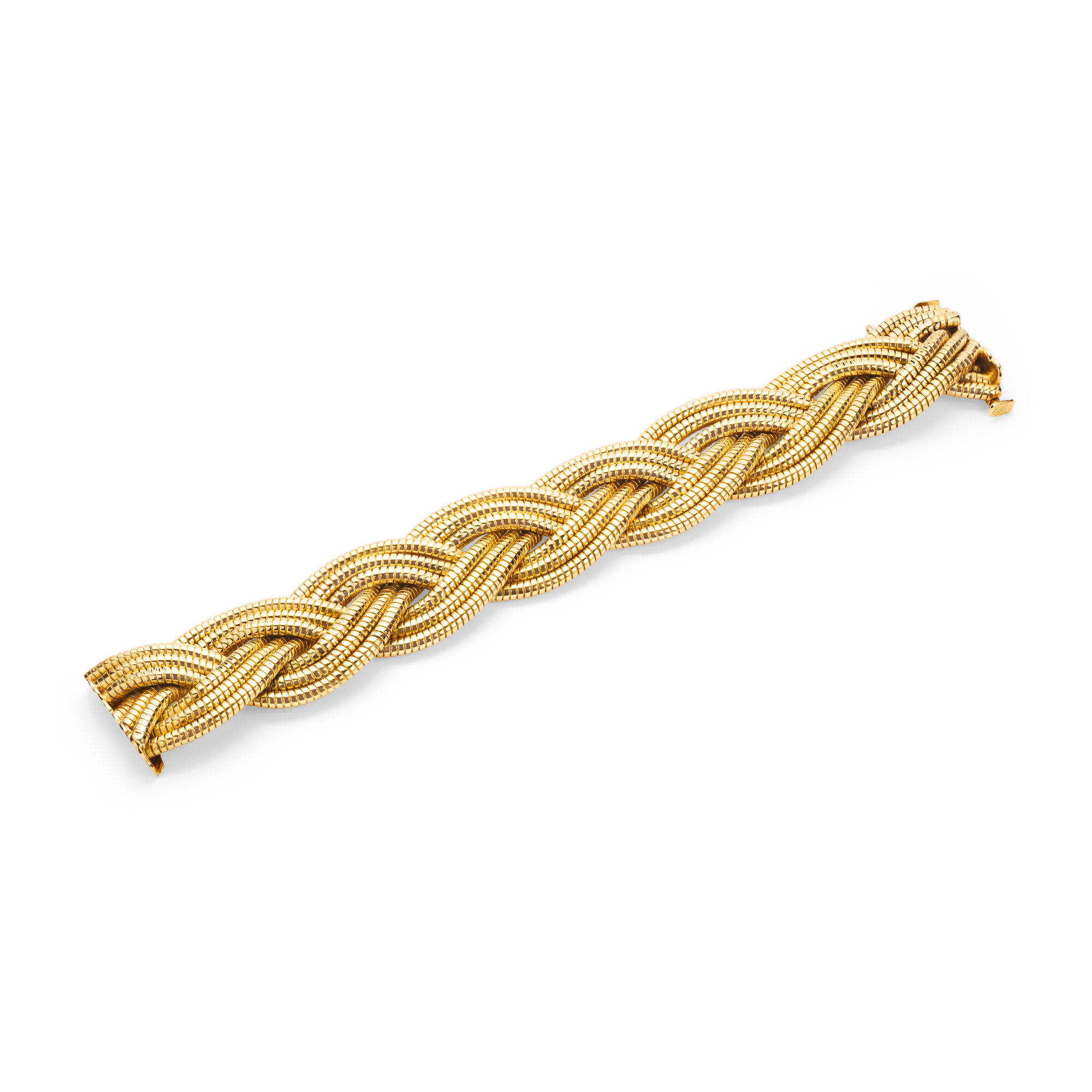 Natte bracelet, 1939
Yellow gold
Van Cleef & Arpels Collection