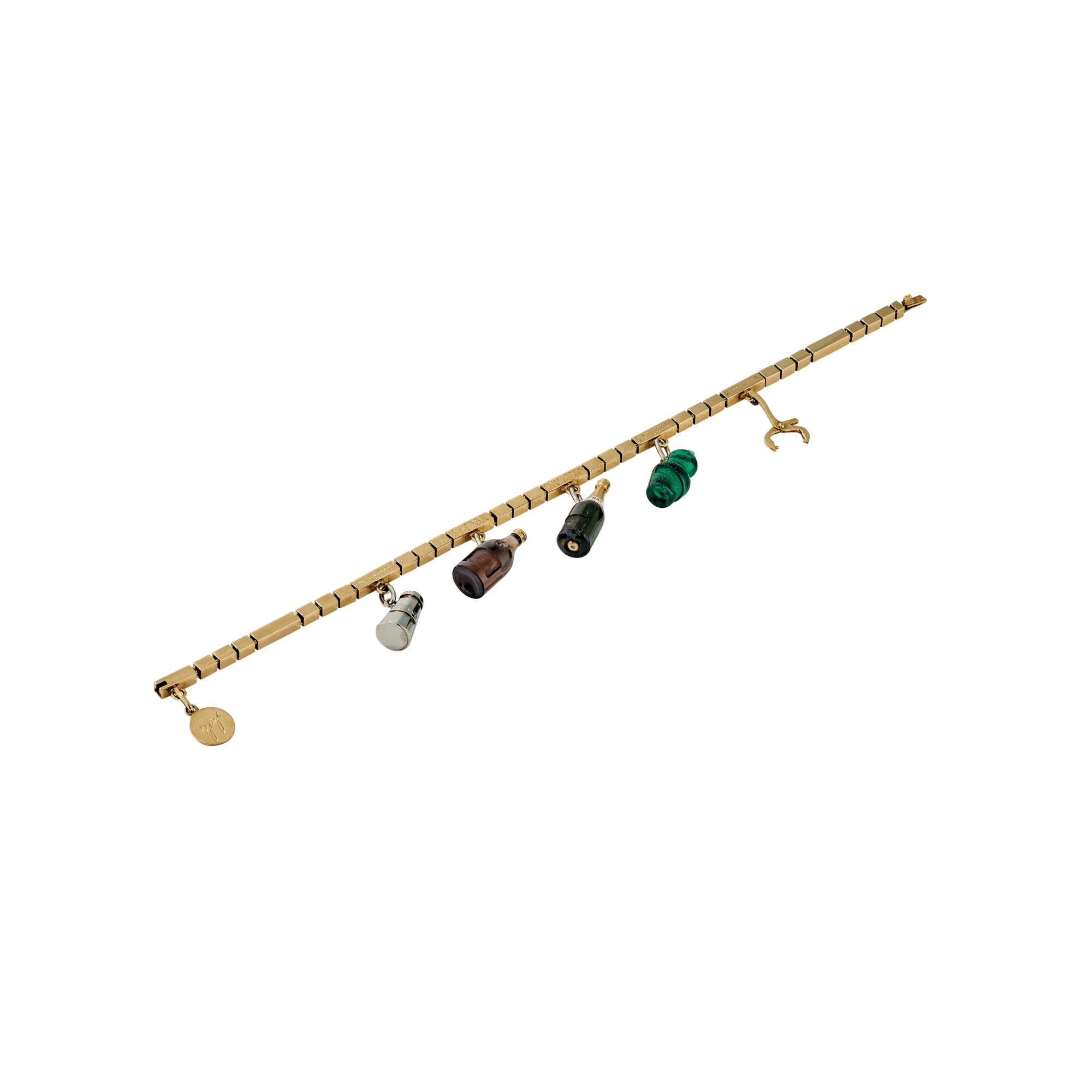 Zizi Cocktail bracelet, 1937
Yellow gold, smoked quartz, glass, and enamel
Van Cleef & Arpels Collection