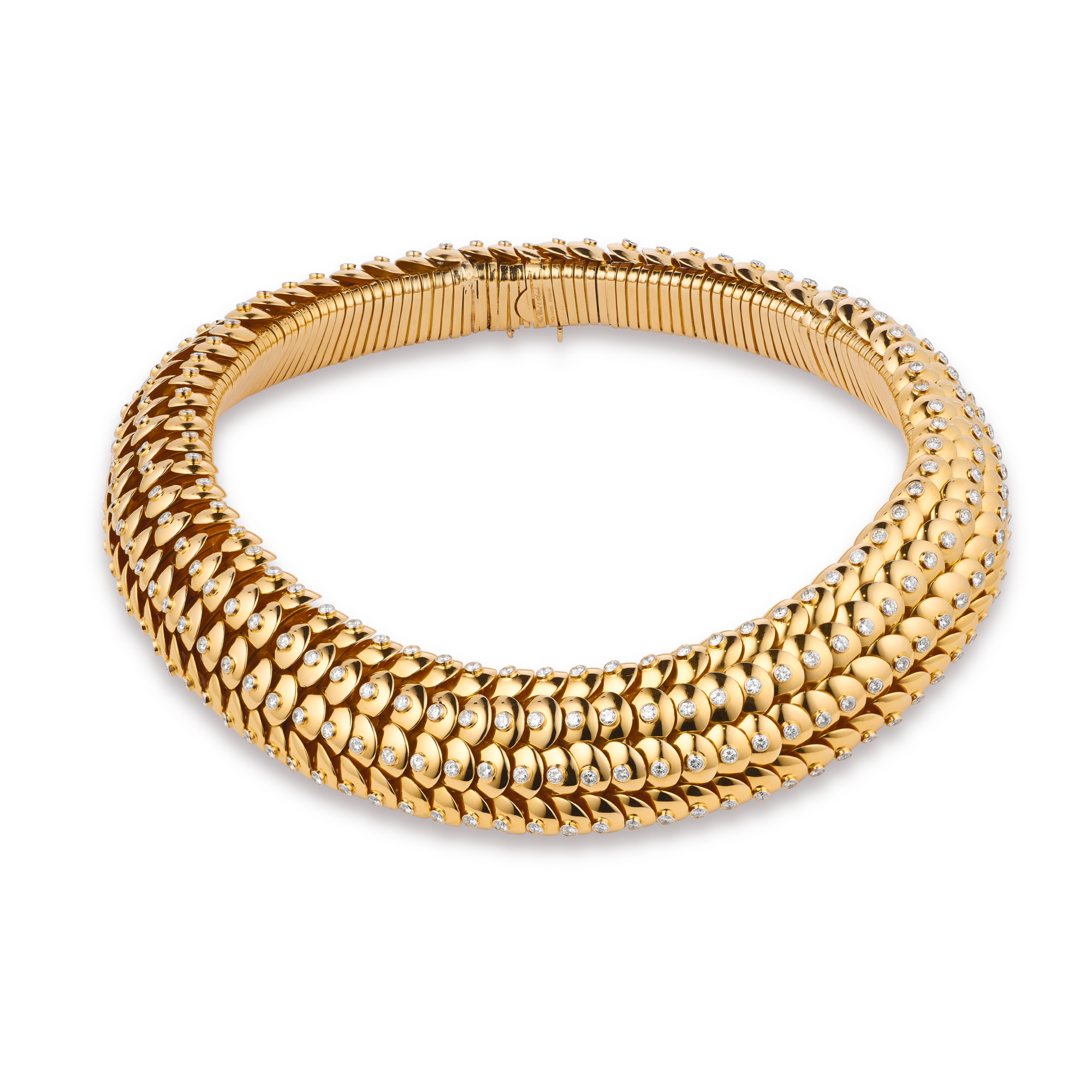 Pastille necklace, 1947
Platinum, yellow gold, and diamonds
Van Cleef & Arpels Collection