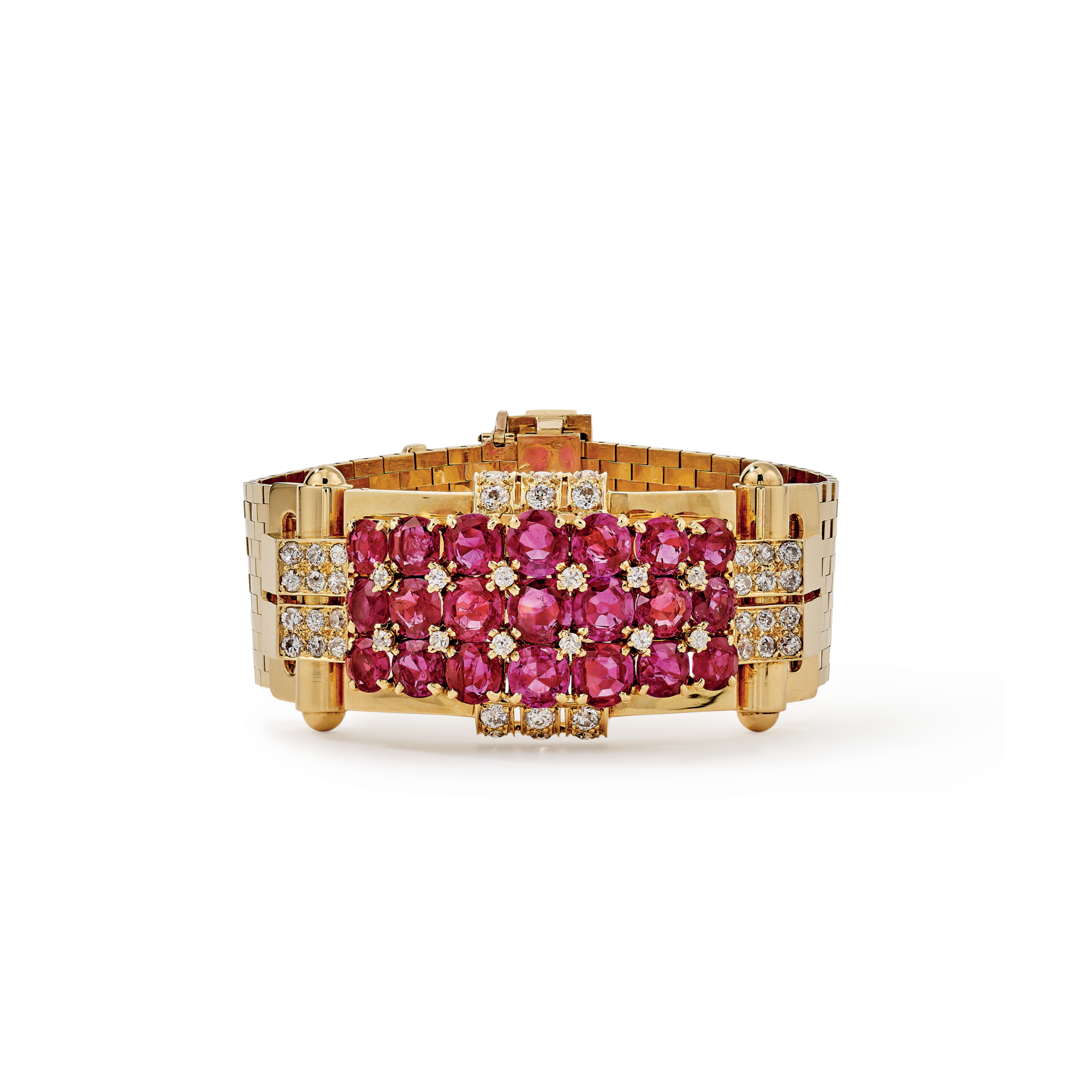 Ludo bracelet, 1941
Yellow gold, rubies, and diamonds
Van Cleef & Arpels Collection