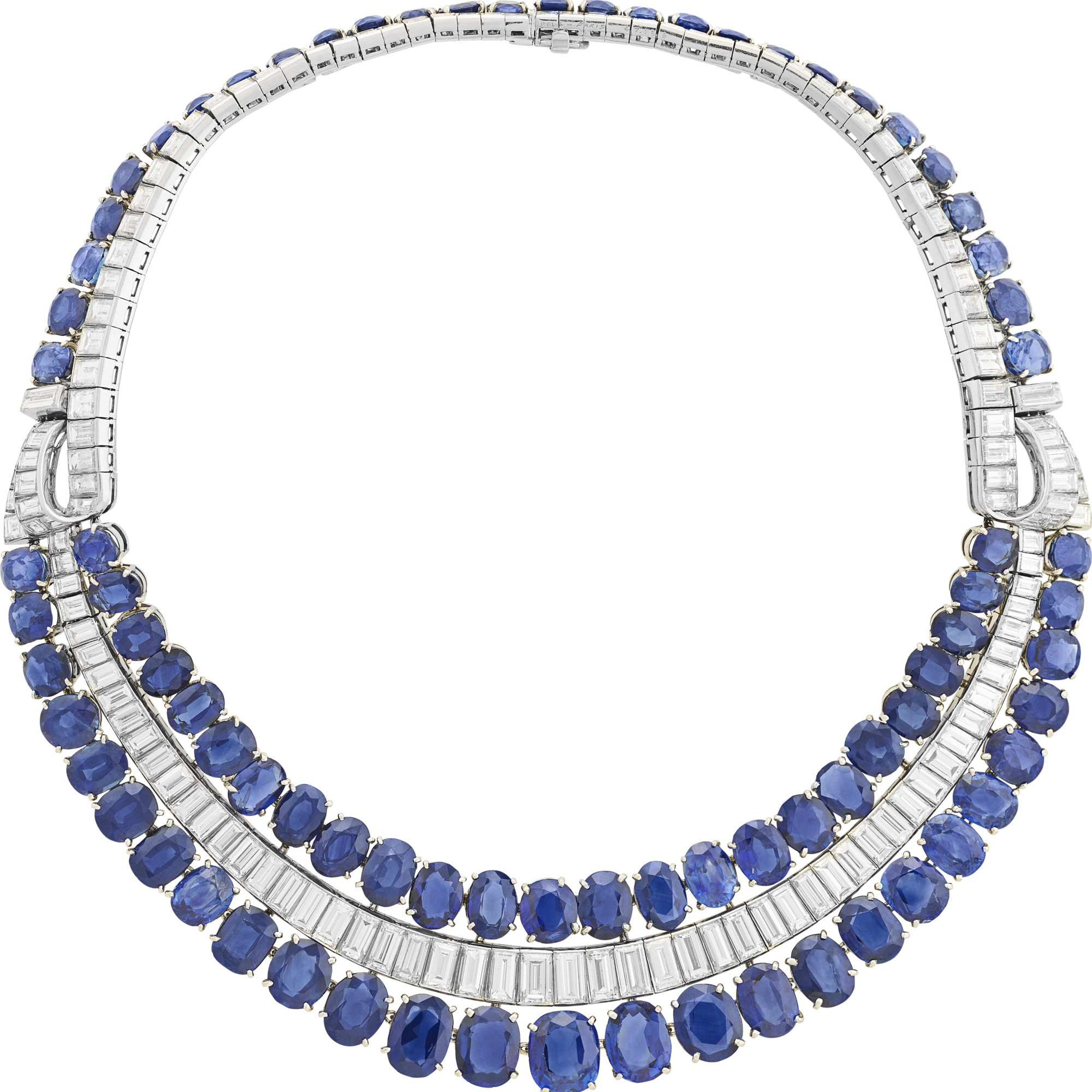 Collaret, 1937
Platinum, sapphires, diamonds
Van Cleef & Arpels Collection