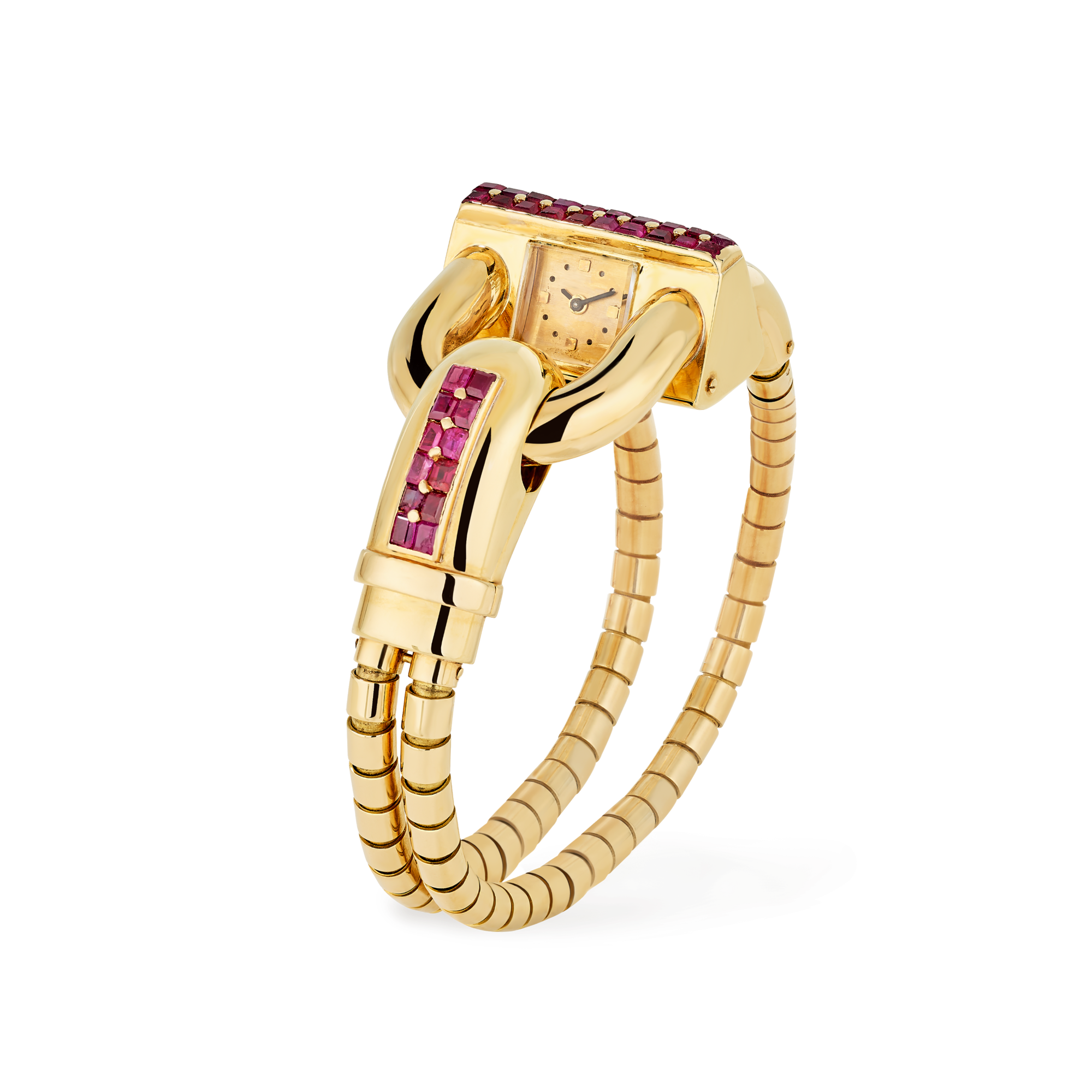 Cadenas watch, 1942
Yellow gold and rubies
Van Cleef & Arpels Collection