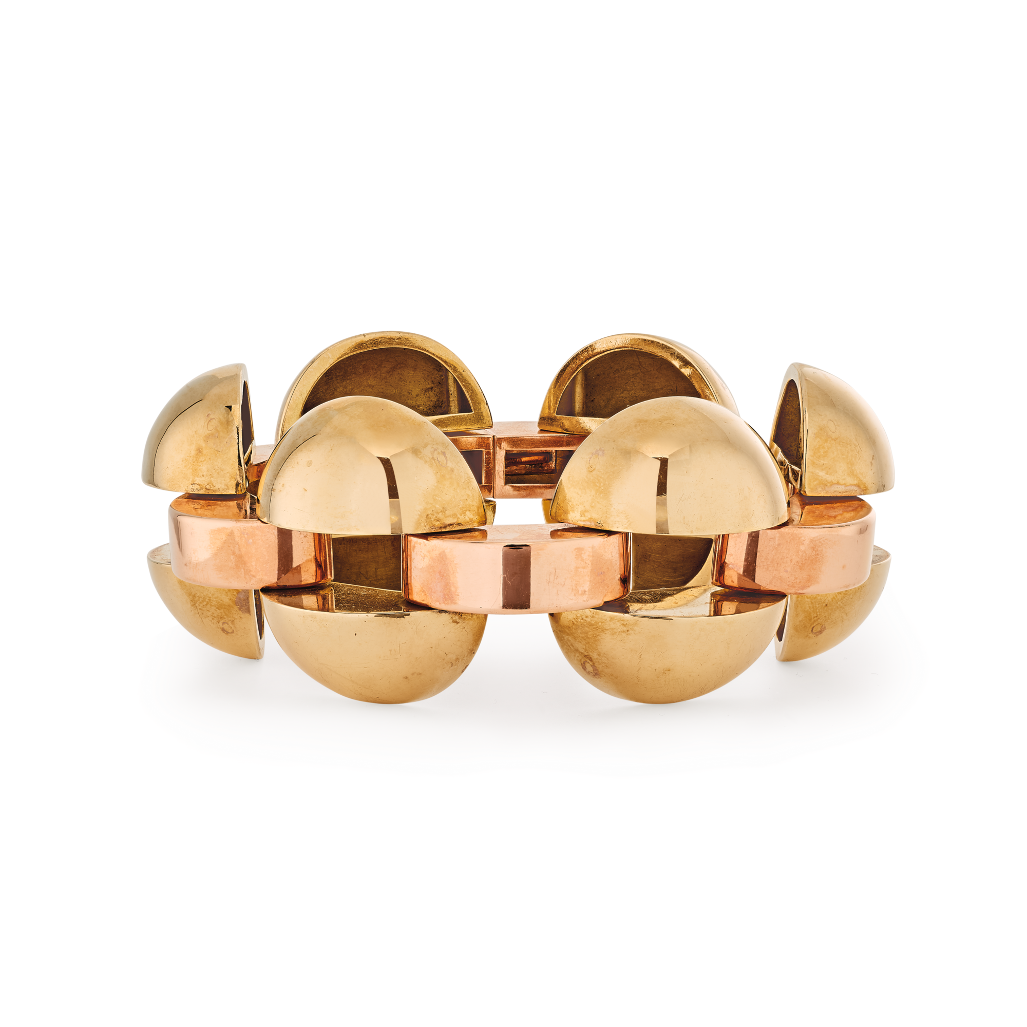 Bracelet, 1936
Yellow gold, pink gold
Van Cleef & Arpels Collection