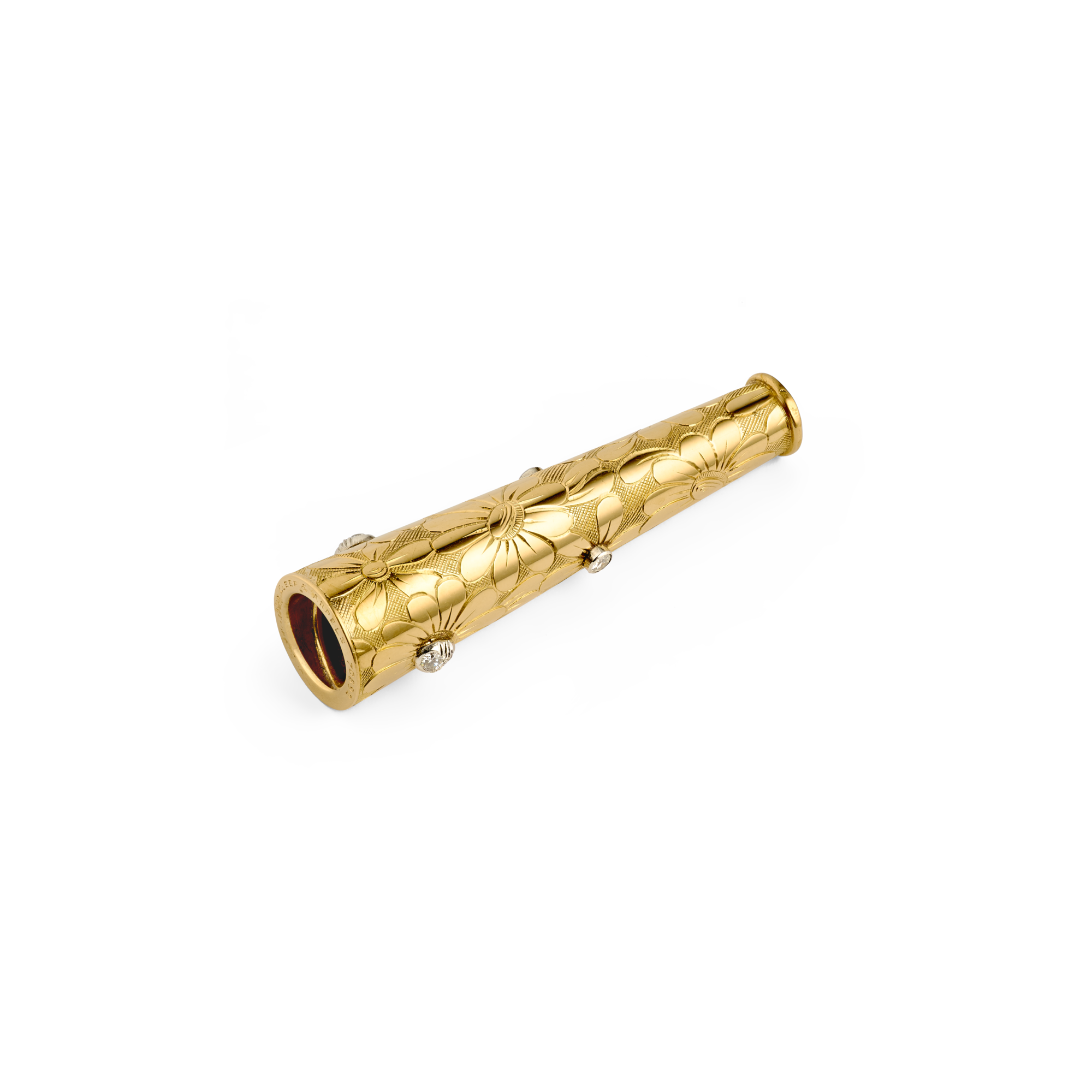 <p>Daisy cigarette-holder, 1954 Platinum, yellow gold, and diamonds Van Cleef & Arpels Collection</p>