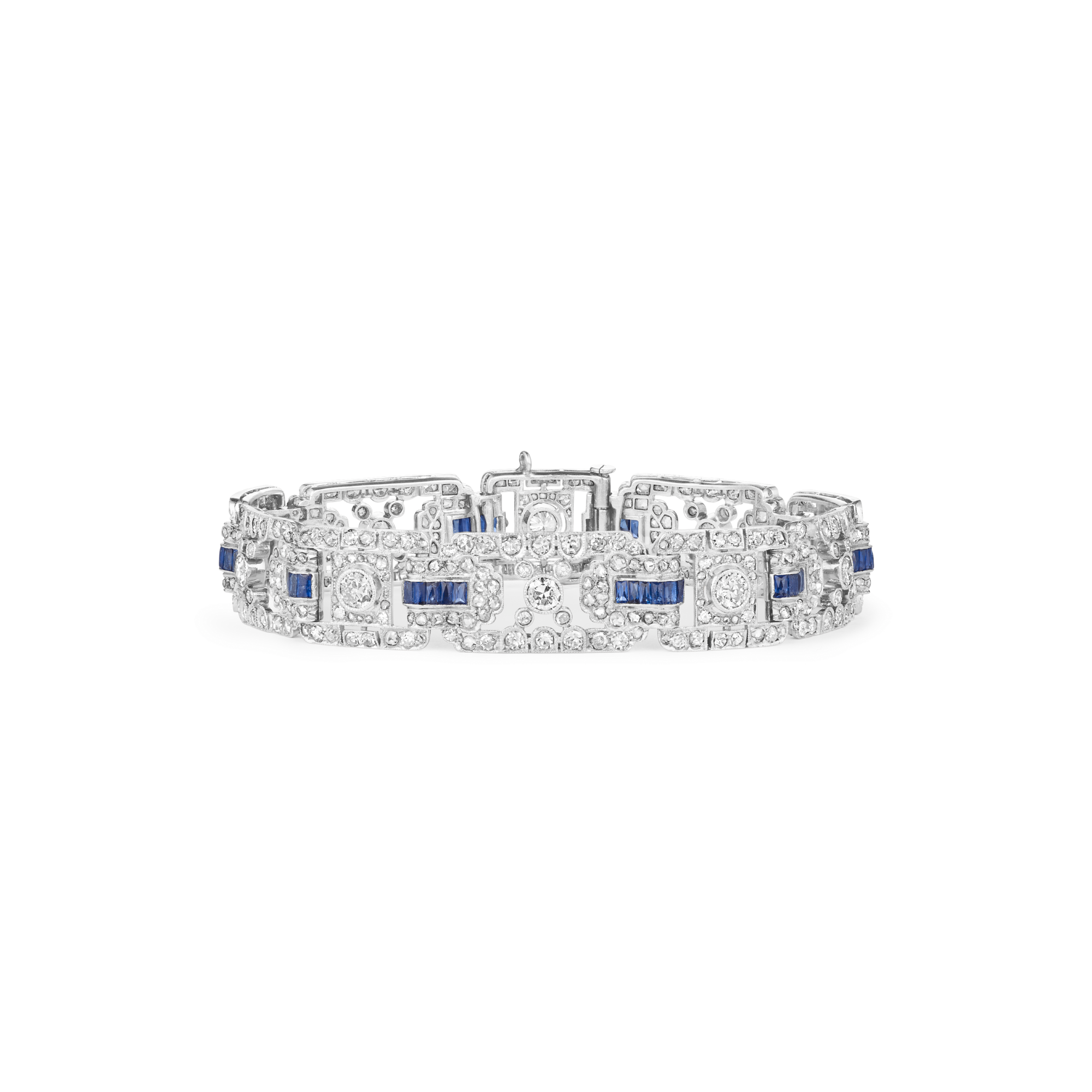 Bracelet, 1938
Platinum, sapphires, and diamonds
Van Cleef & Arpels Collection