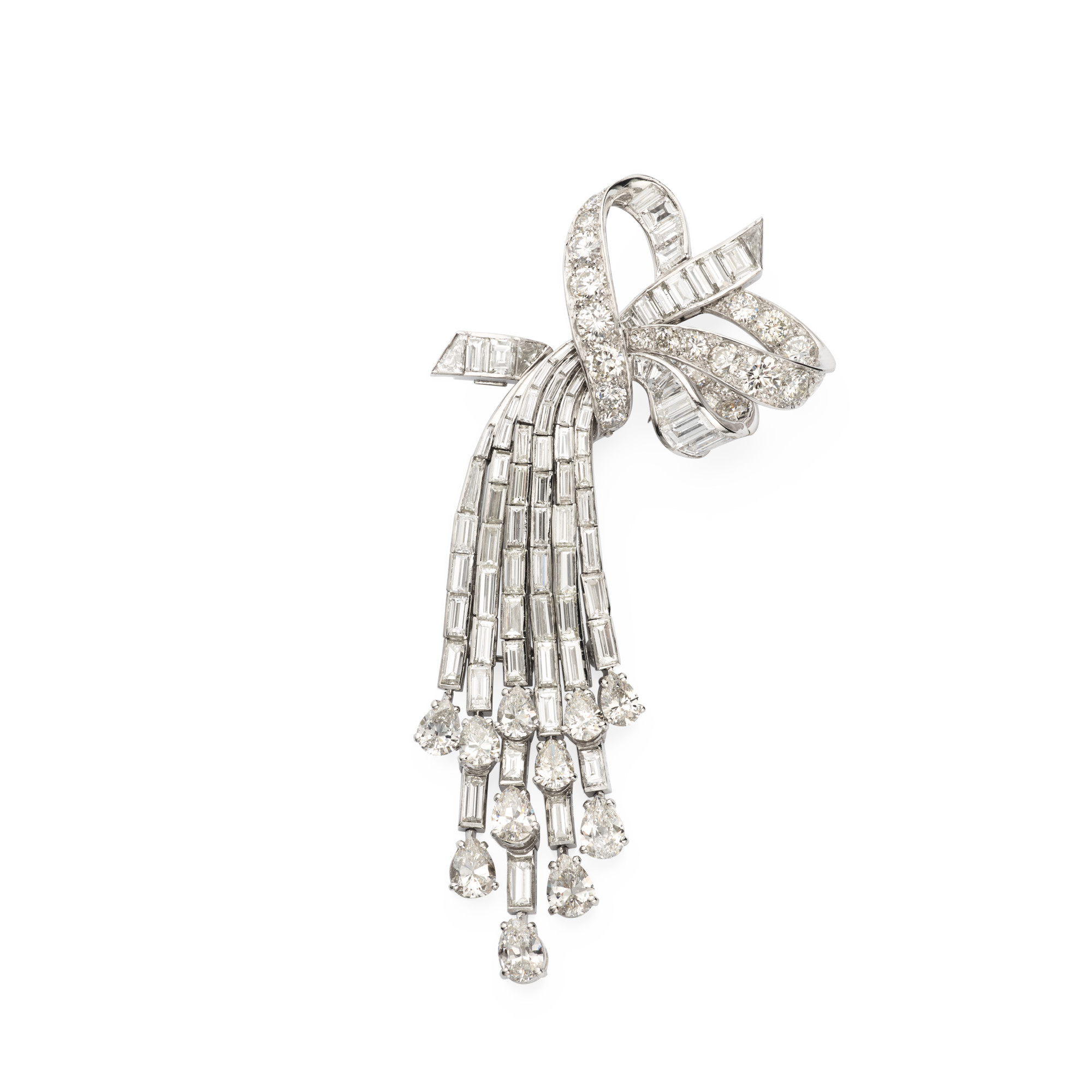 Necklace set, 1955
Platinum, white gold, osmior, diamaonds
Van Cleef & Arpels Collection