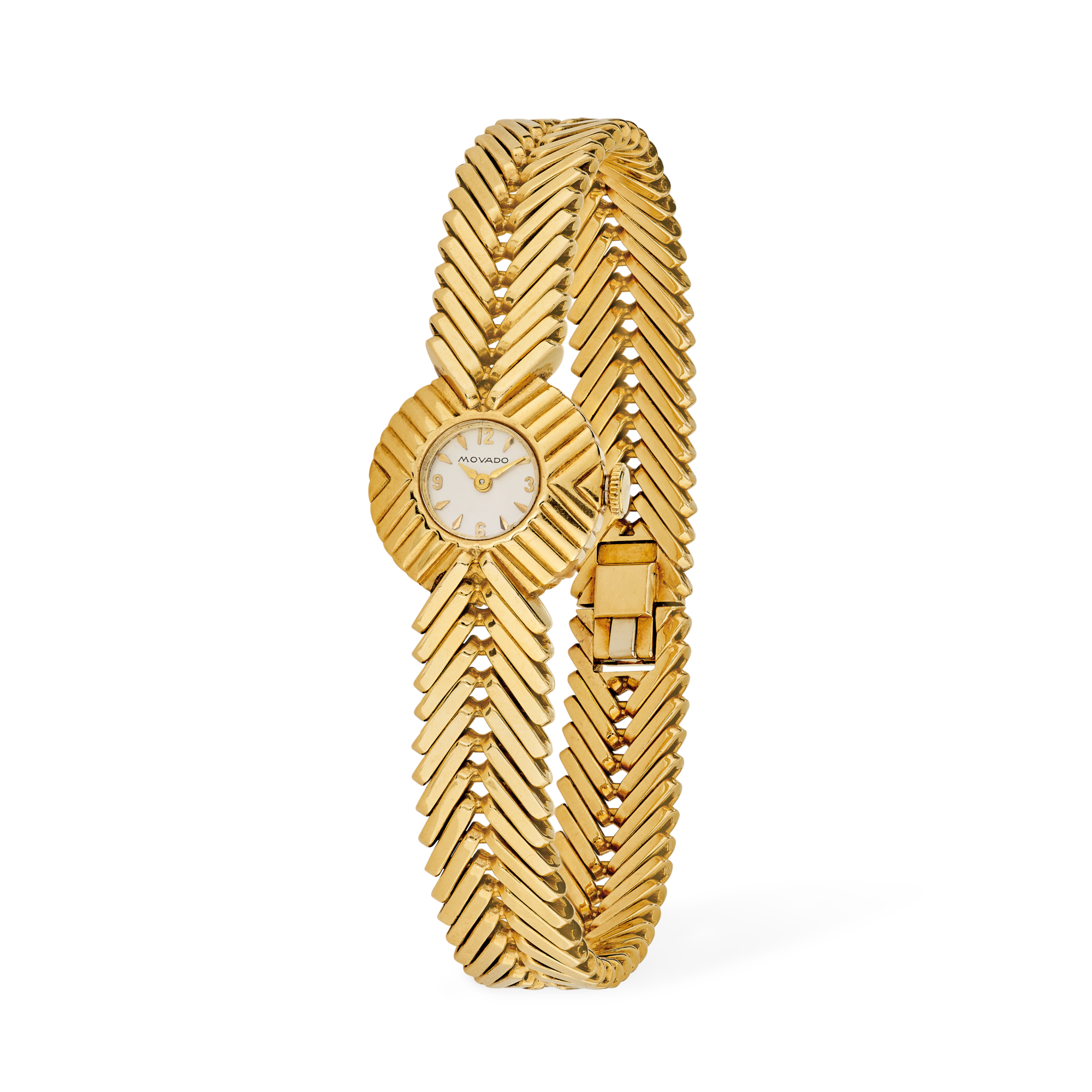 Watch Serge laminee, 1957
Yellow gold, movado movement
Van Cleef & Arpels Collection