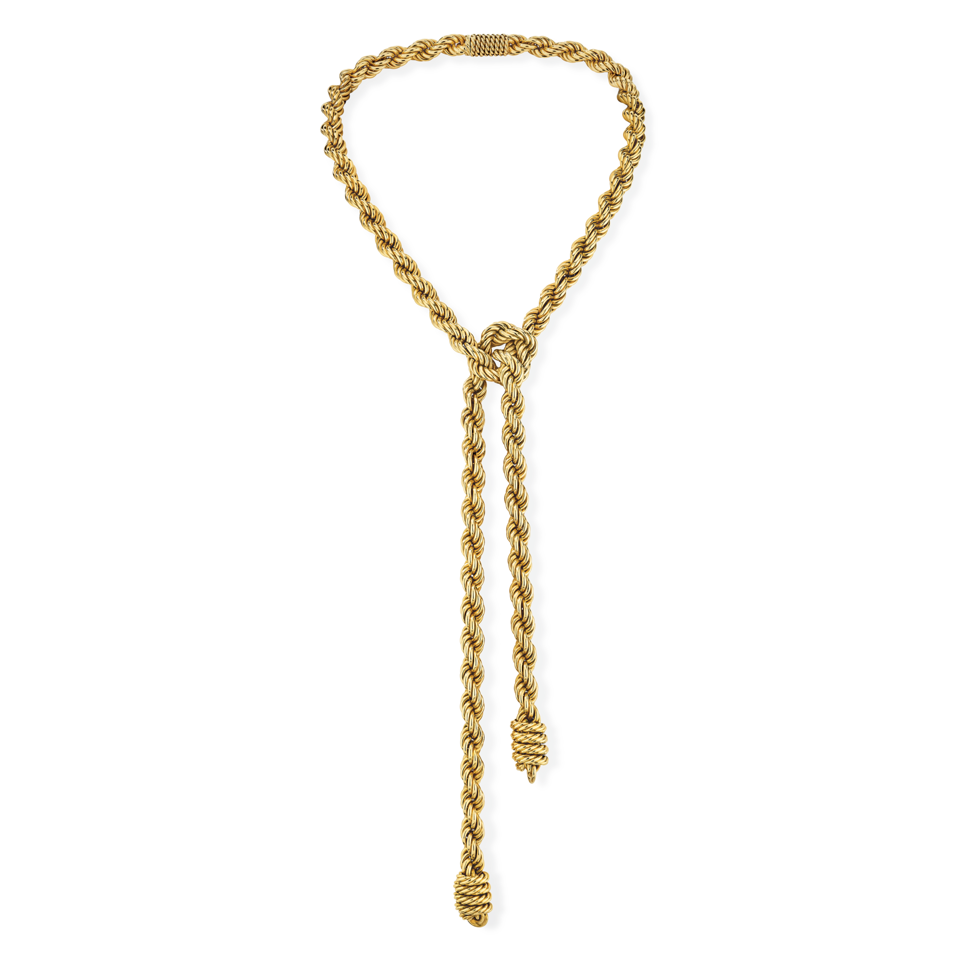 Cord necklace, 1947
Yellow gold
Van Cleef & Arpels Collection