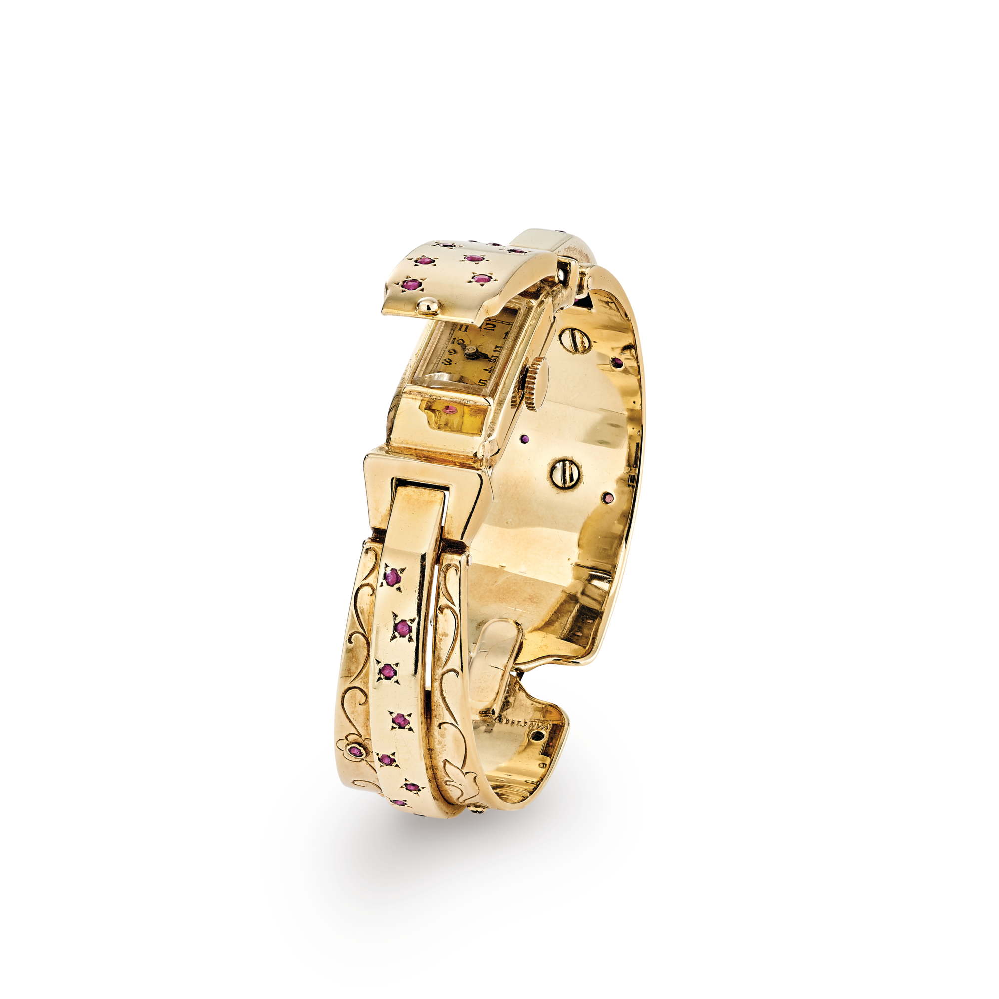 Watch, 1942
Yellow gold and rubies
Van Cleef & Arpels Collection