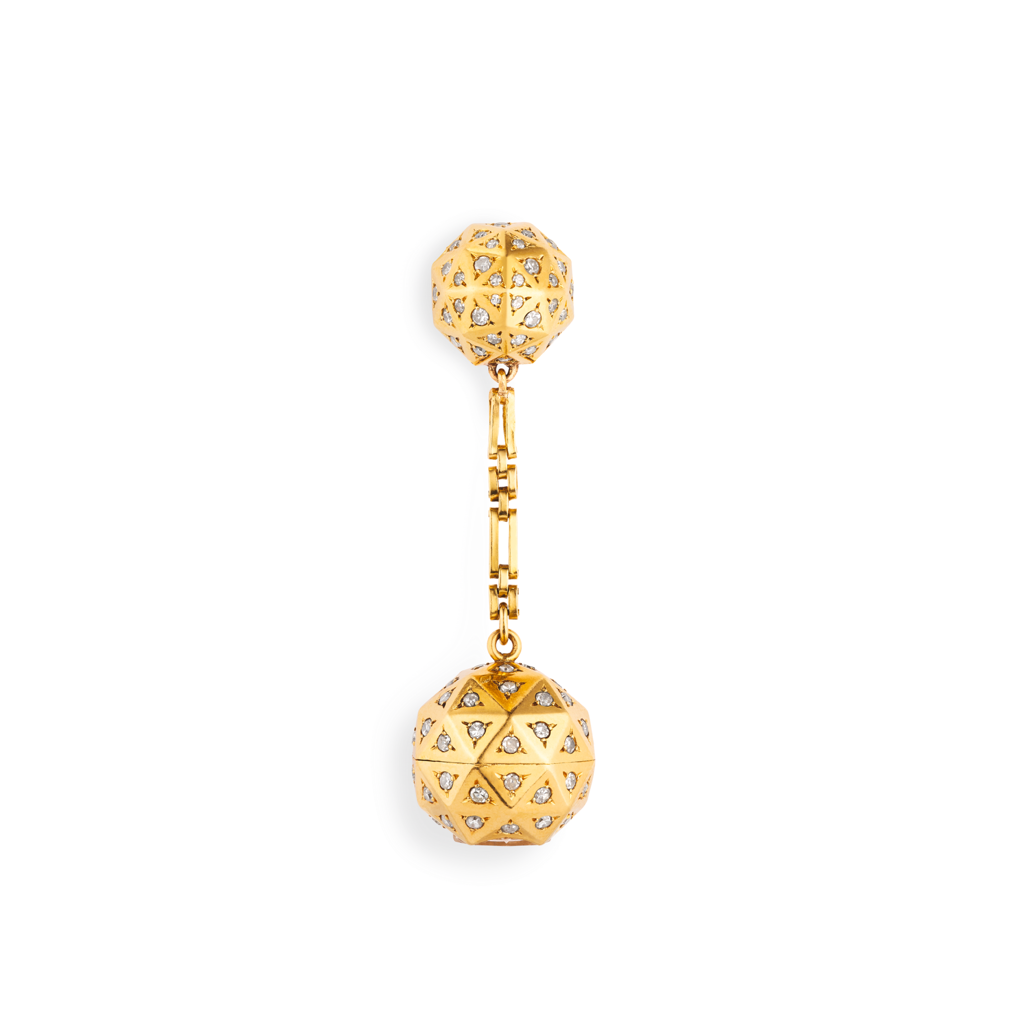 Faceted Spheres chatelaine watch, 1937
Yellow gold and diamonds
Van Cleef & Arpels Collection