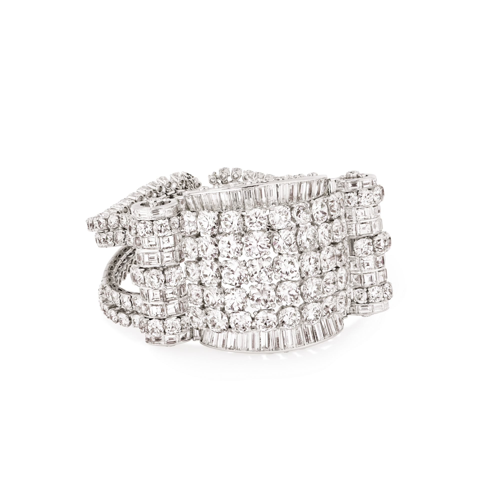 Bracelet, 1947
Platinum, white gold, and diamonds
Van Cleef & Arpels Collection