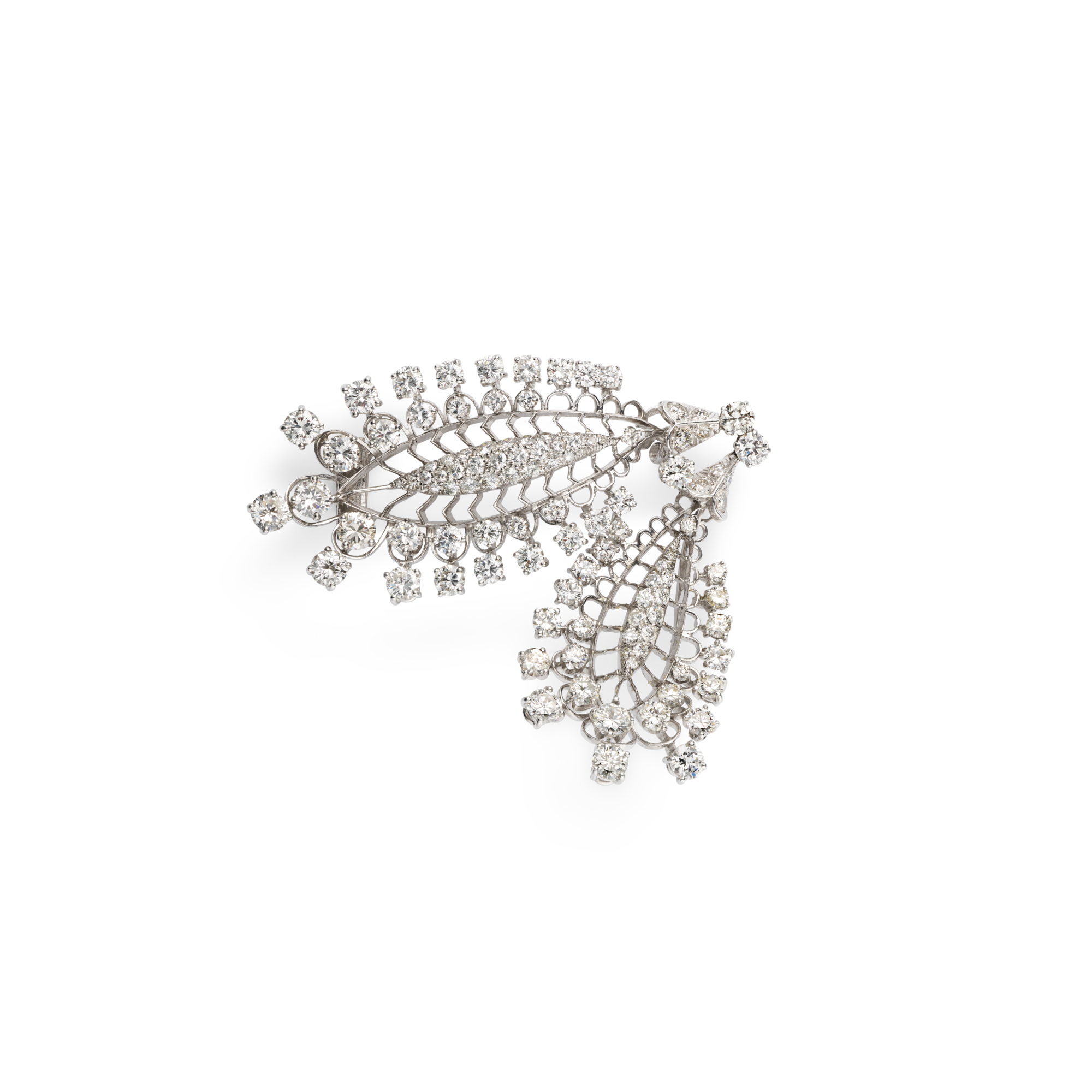 Clip, 1949
Platinum and diamonds
Van Cleef & Arpels Collection