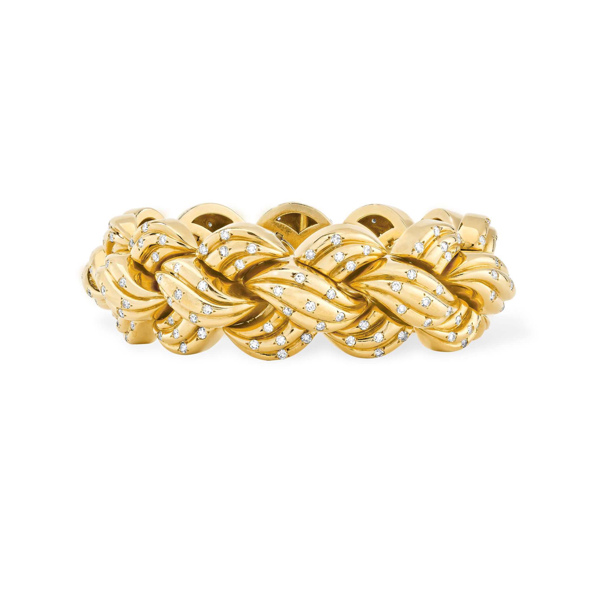 Braid bracelet, 1947
Yellow gold, rose gold, diamonds
Van Cleef & Arpels Collection