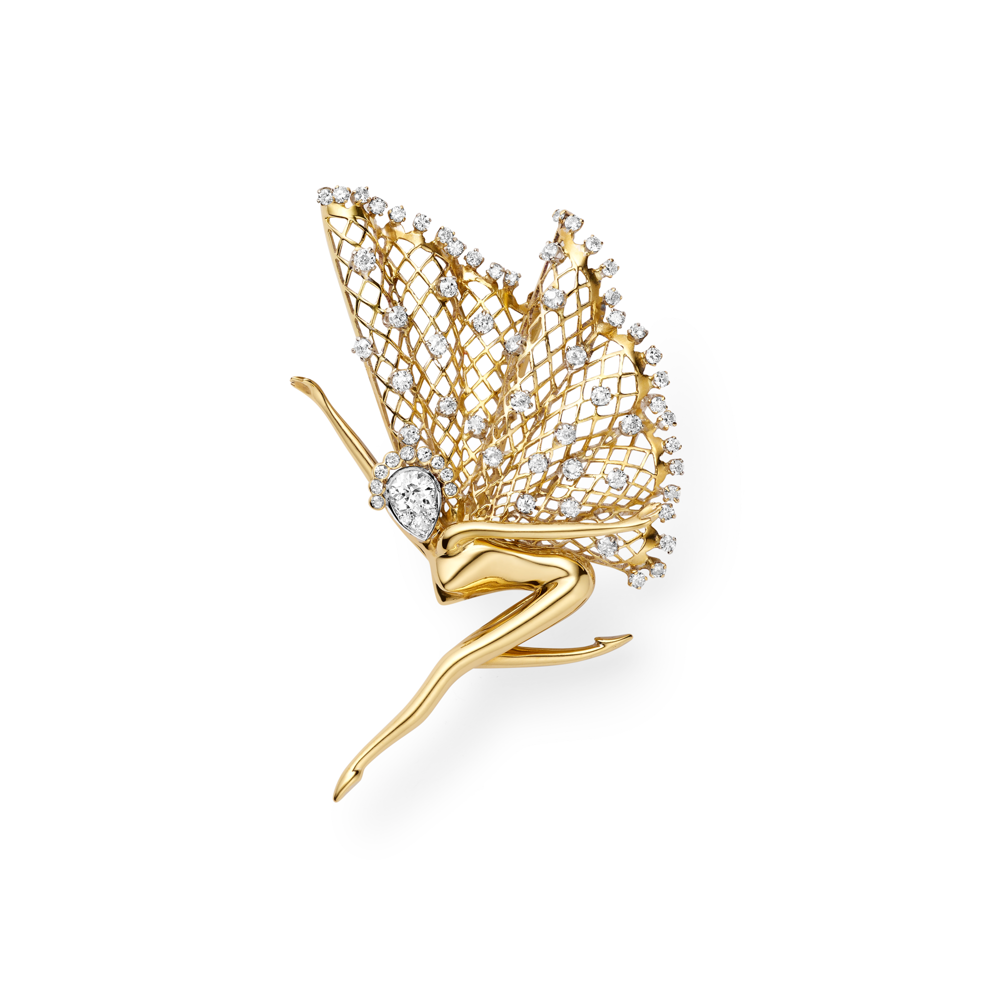 Fairy clip, 1945
Yellow gold, palladium, diamonds
Van Cleef & Arpels Collection