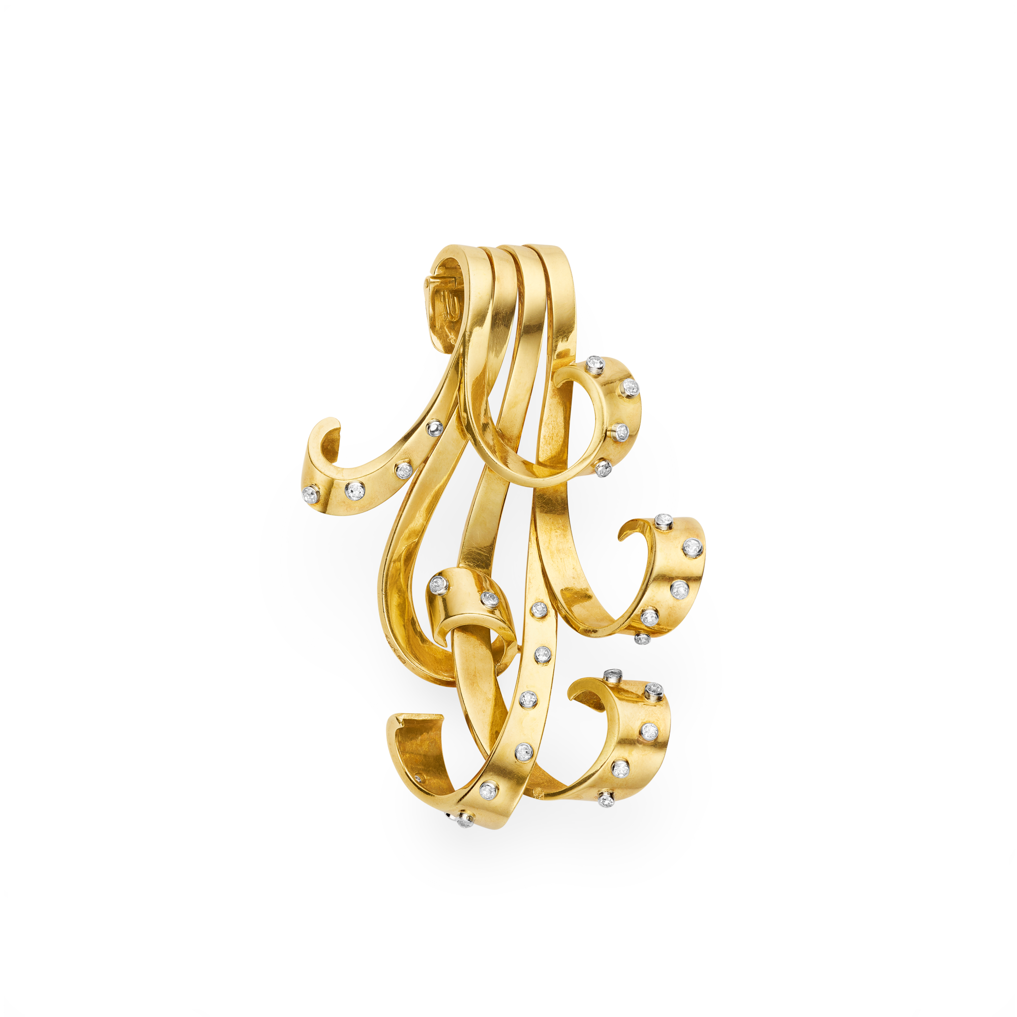 Clip, 1941
Yellow gold, white gold, diamonds
Van Cleef & Arpels Collection
